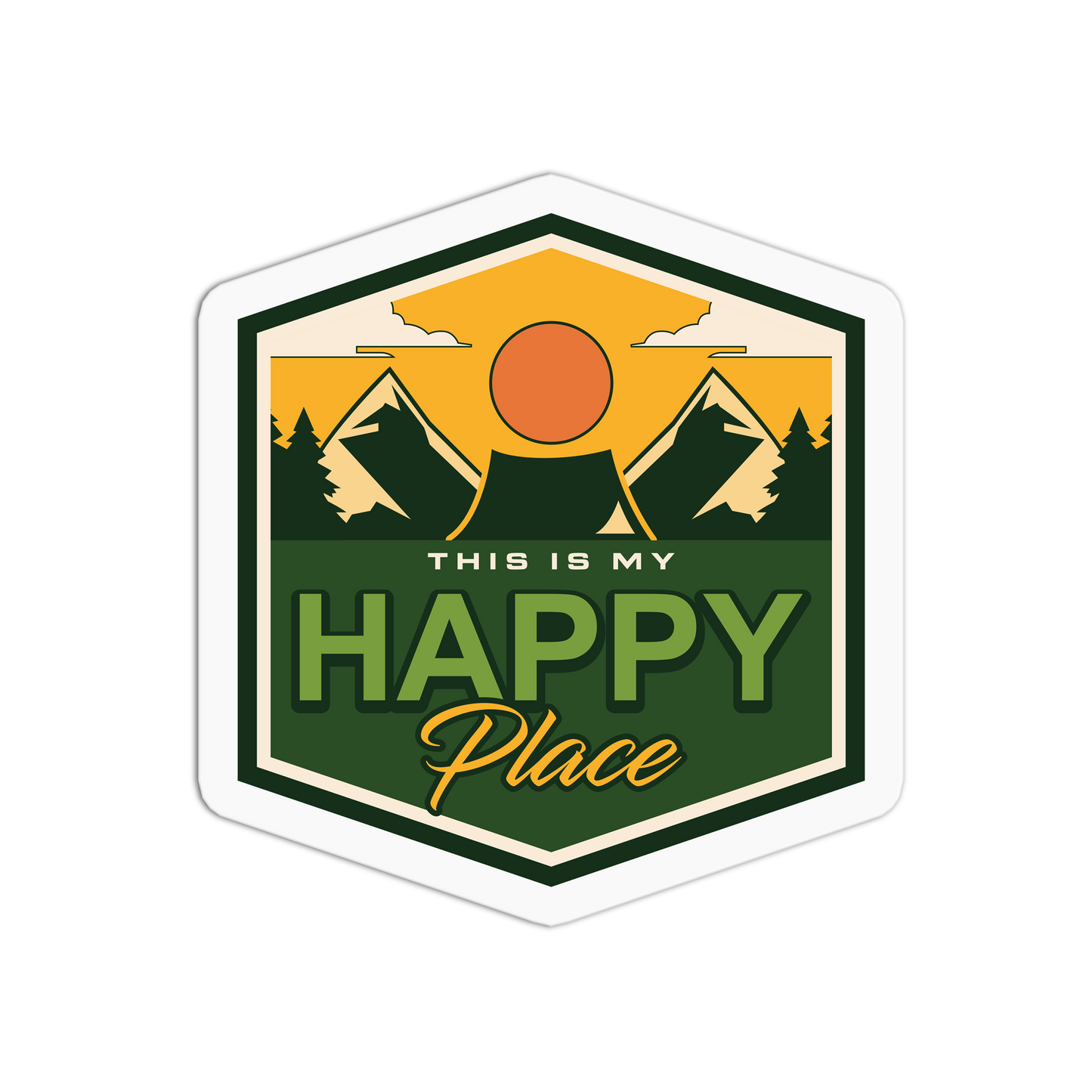 This is My Happy Place - Camping Series Stickers