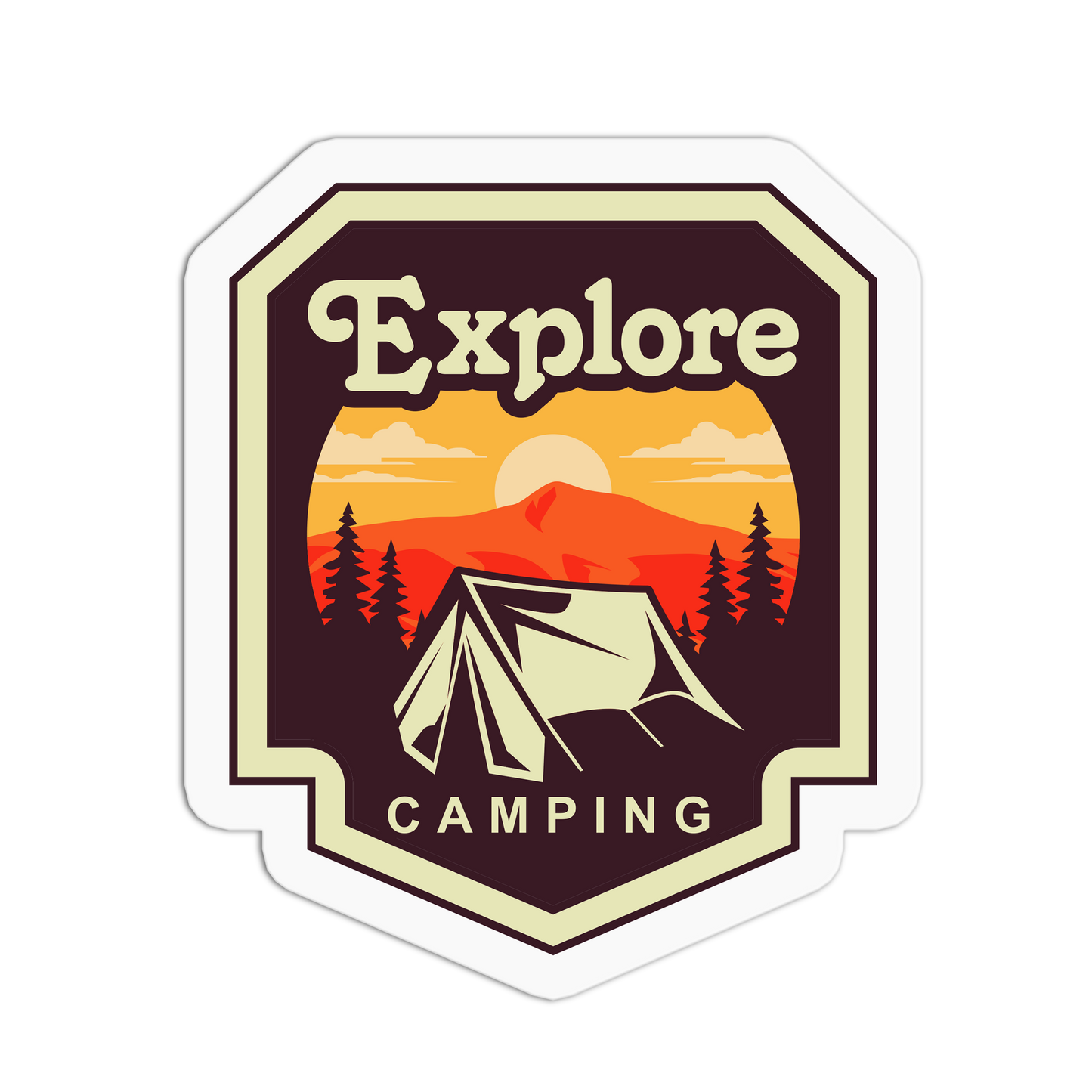 Explore Camping - Camping Series Stickers - The Stkr Store