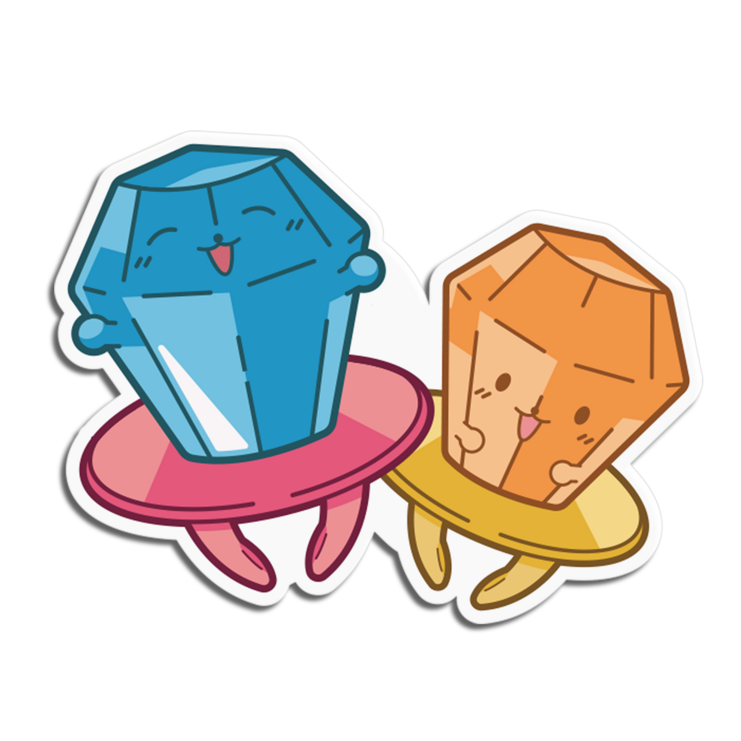 Gem Ring Candies Sticker
