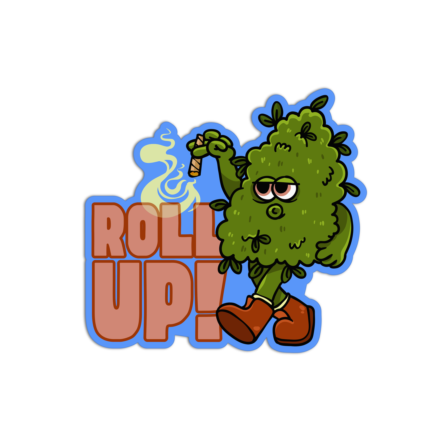 Roll Up Canna Stickers