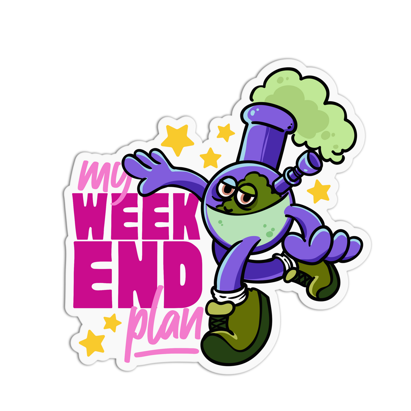 My Weekend Plan Canna Series Stickers