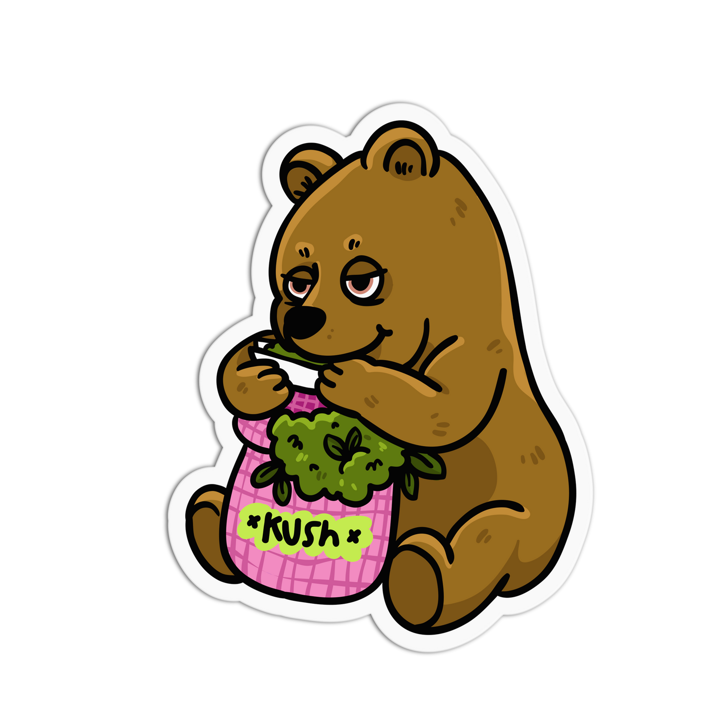 Kush Bear Canna Series Stickers