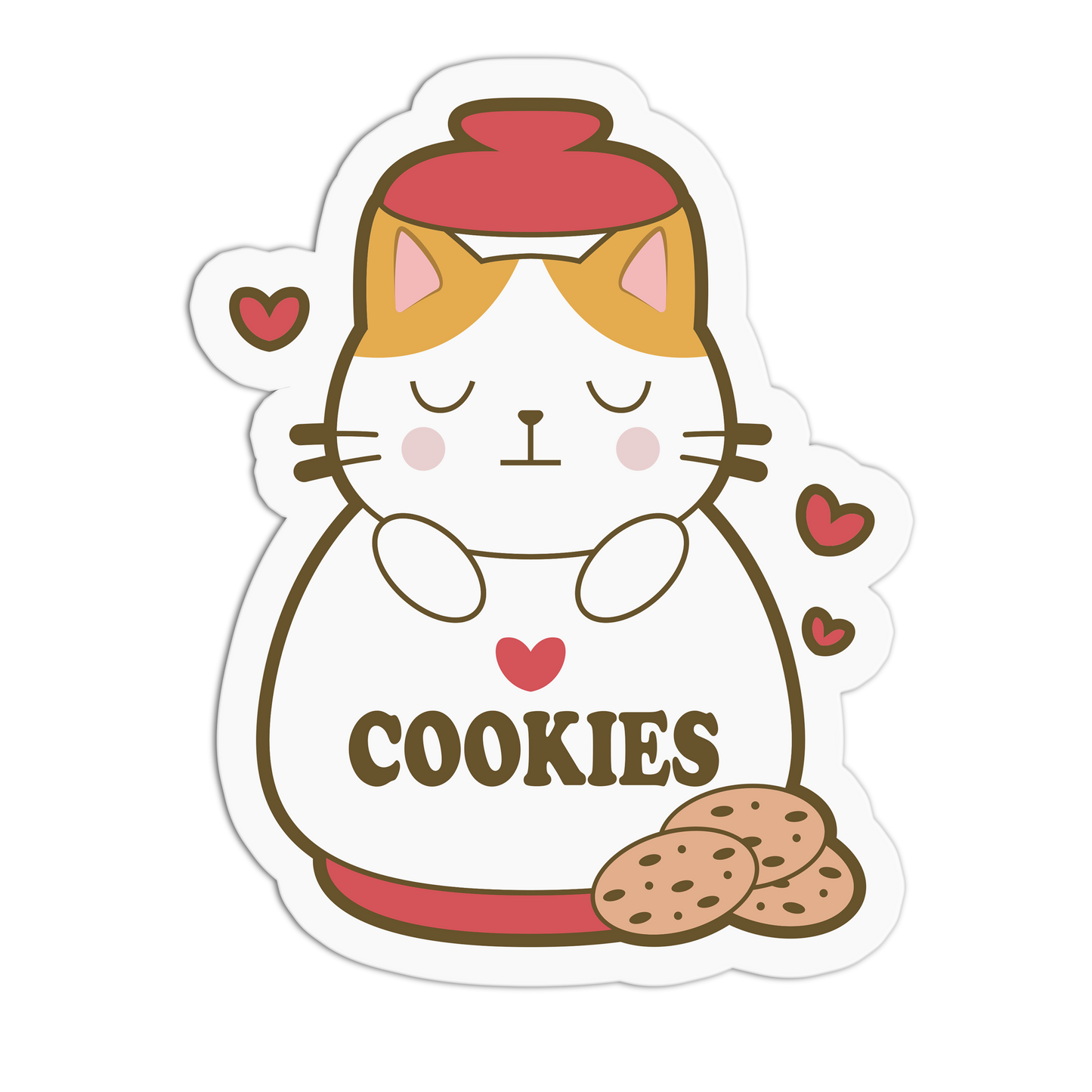 Cookie Jar - Cat Series Sticker - The Stkr Store