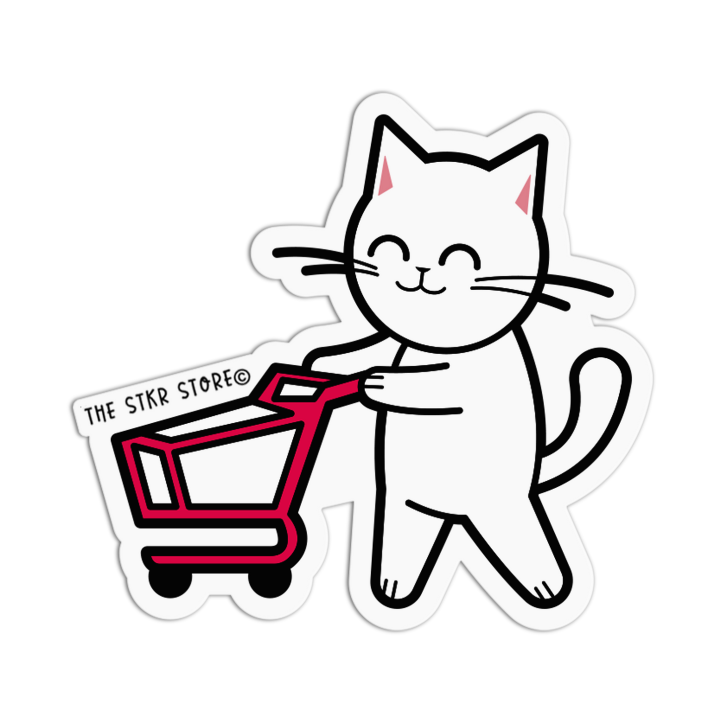 Grocery Runner - Cat Grocery Sticker