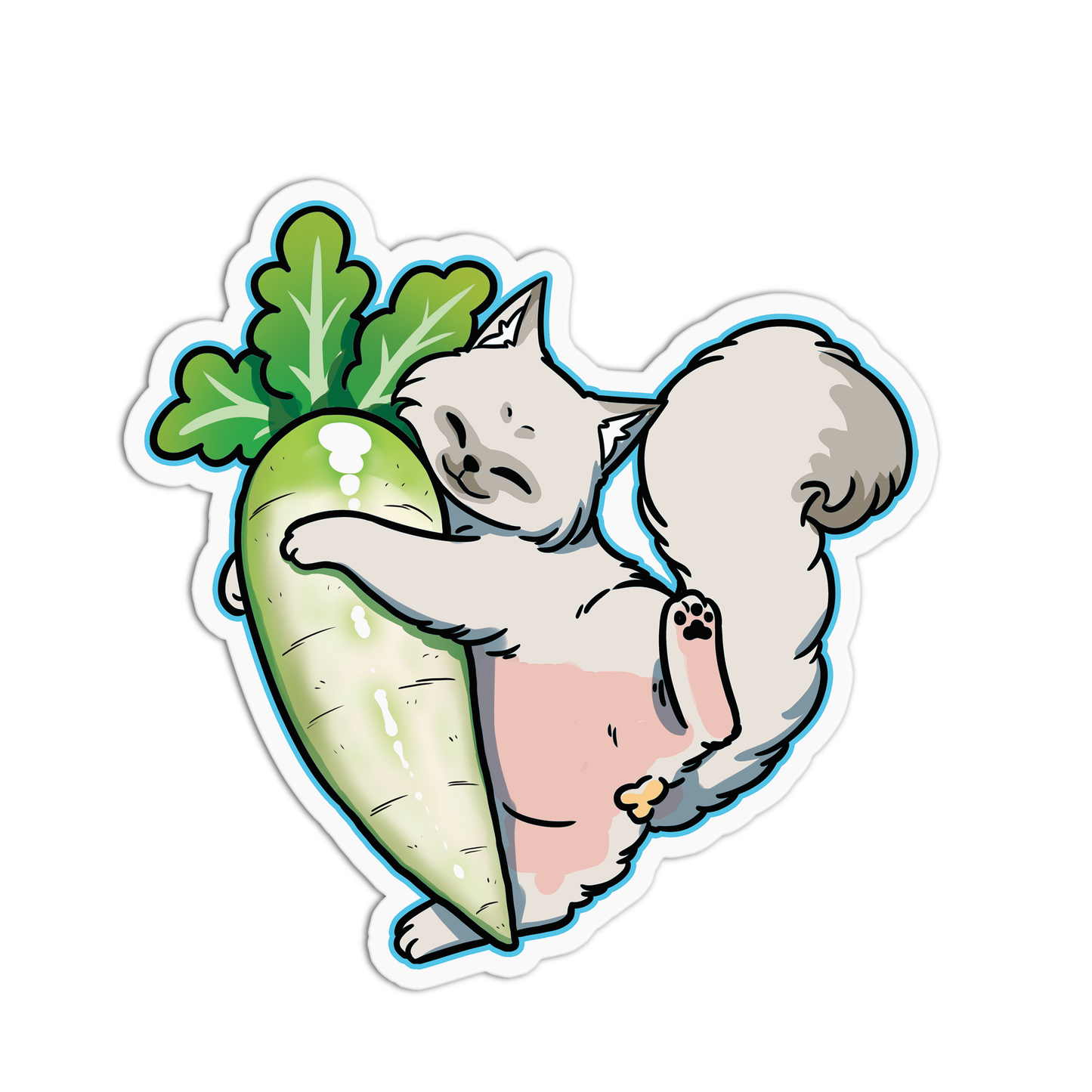Radish Cats Stickers
