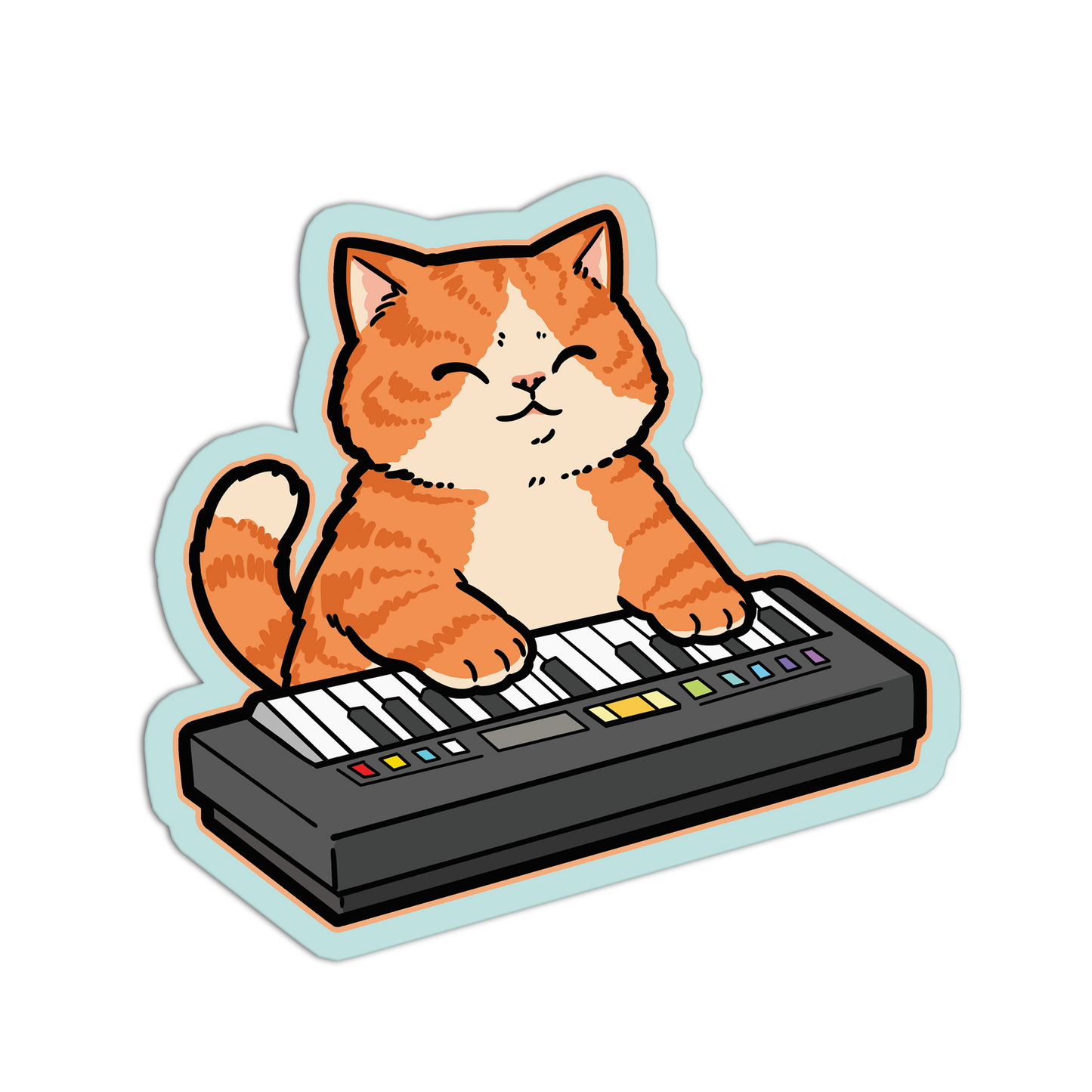 Keyboard Cats Band Stickers - The Stkr Store