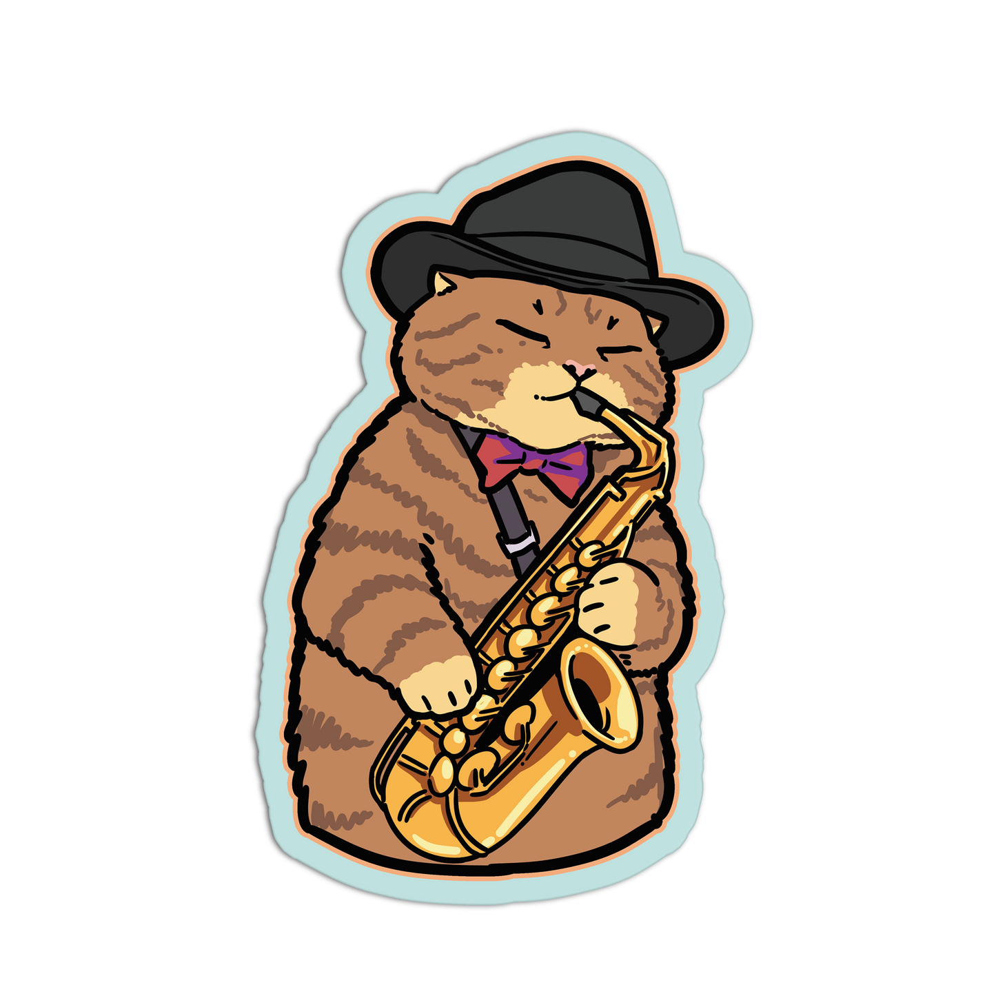 Saxophone Cats Band Stickers - The Stkr Store