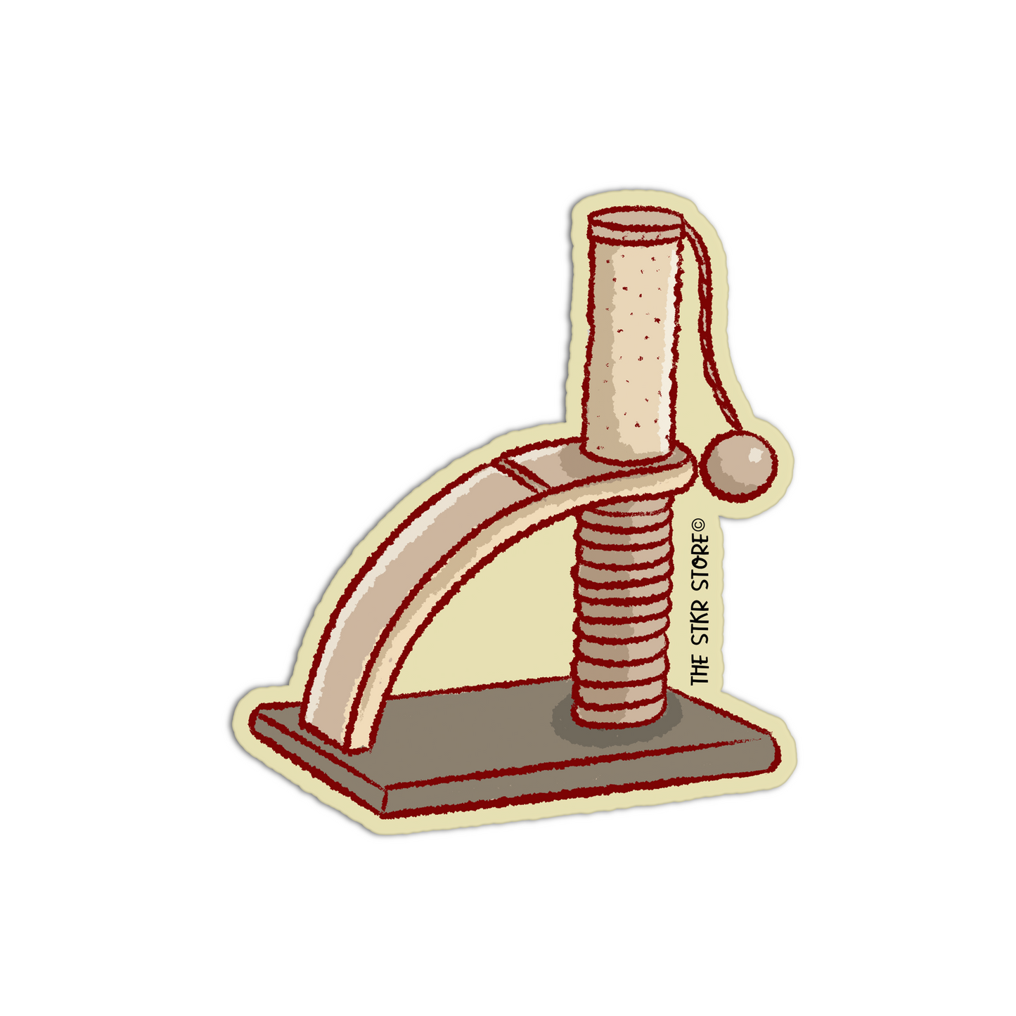 Cat Tree with plush ball cat supplies