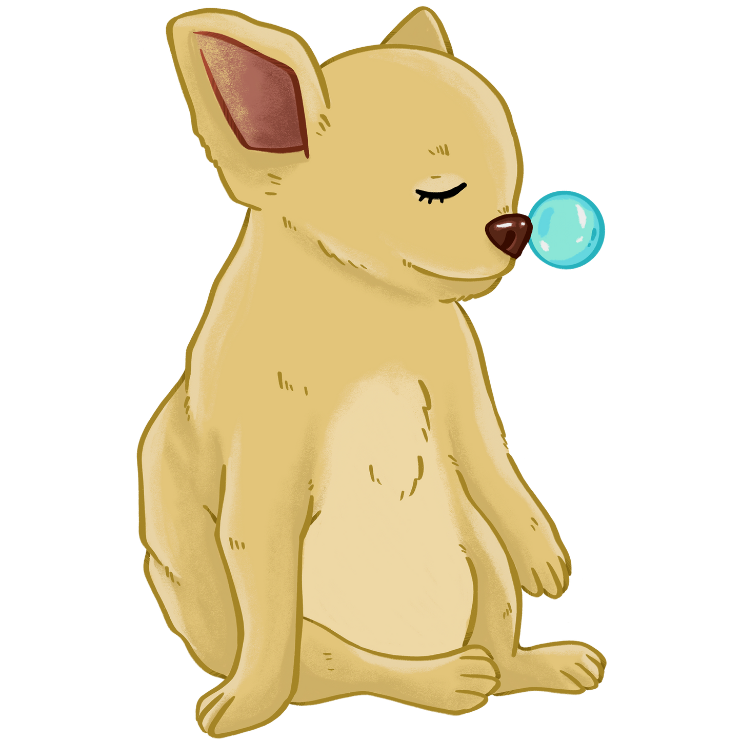 Sleeping Chihuahua Stickers