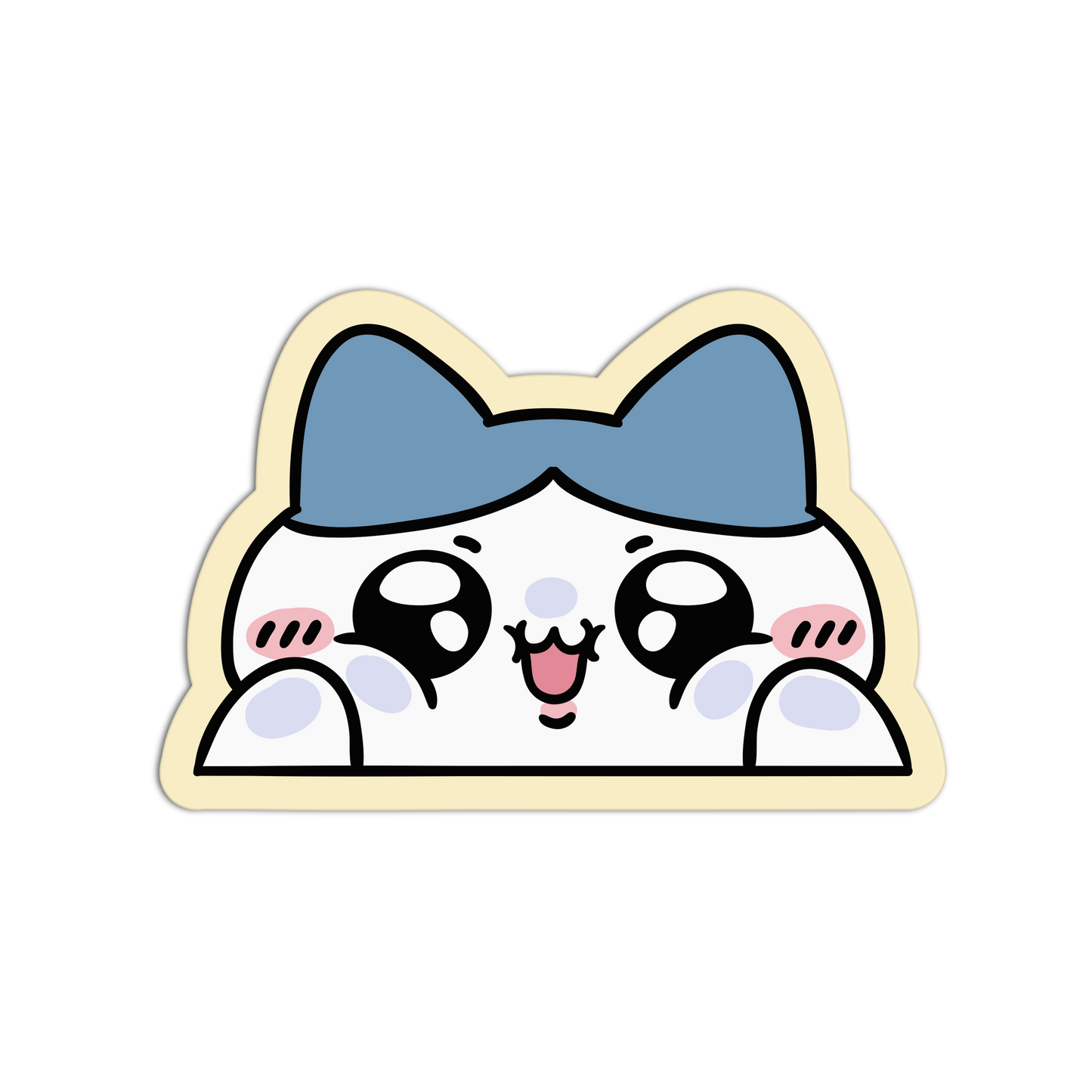 Peeking Cat Chiikawa And Friends Sticker