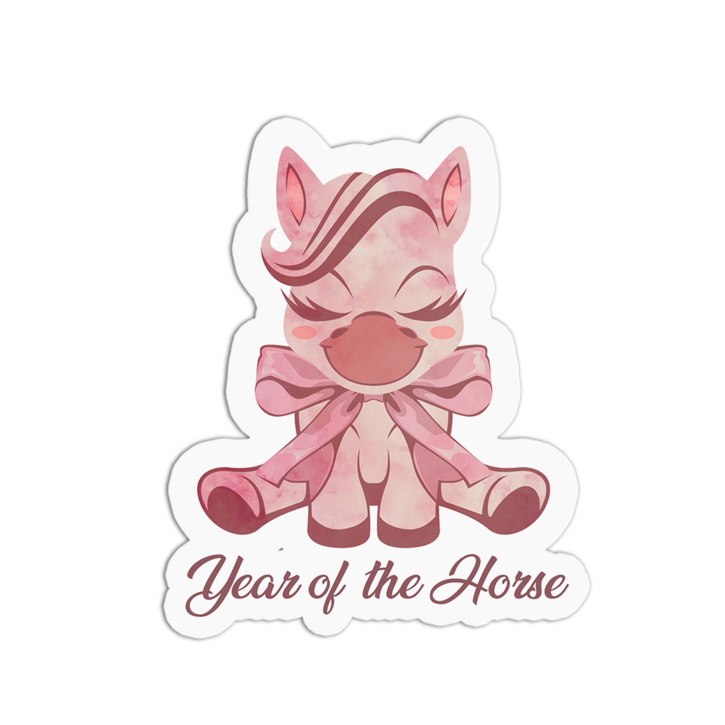 Year of the Horse - Coquette Chinese Zodiac Sticker