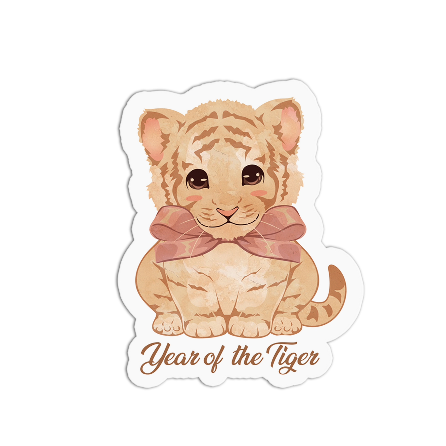 Year of the Tiger - Coquette Chinese Zodiac Sticker