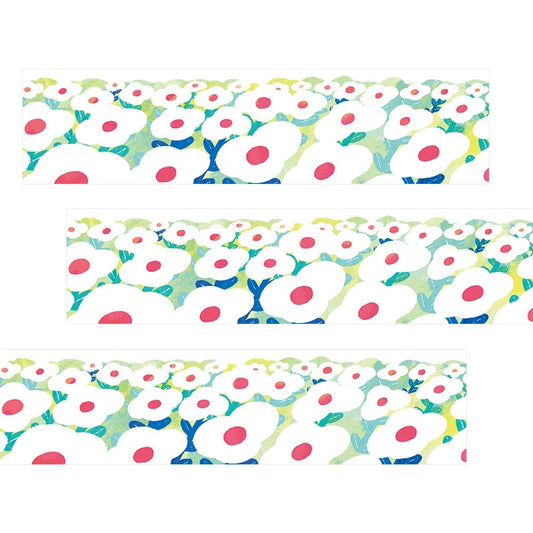 King Jim Soda Transparent Masking Tape - Flower Garden