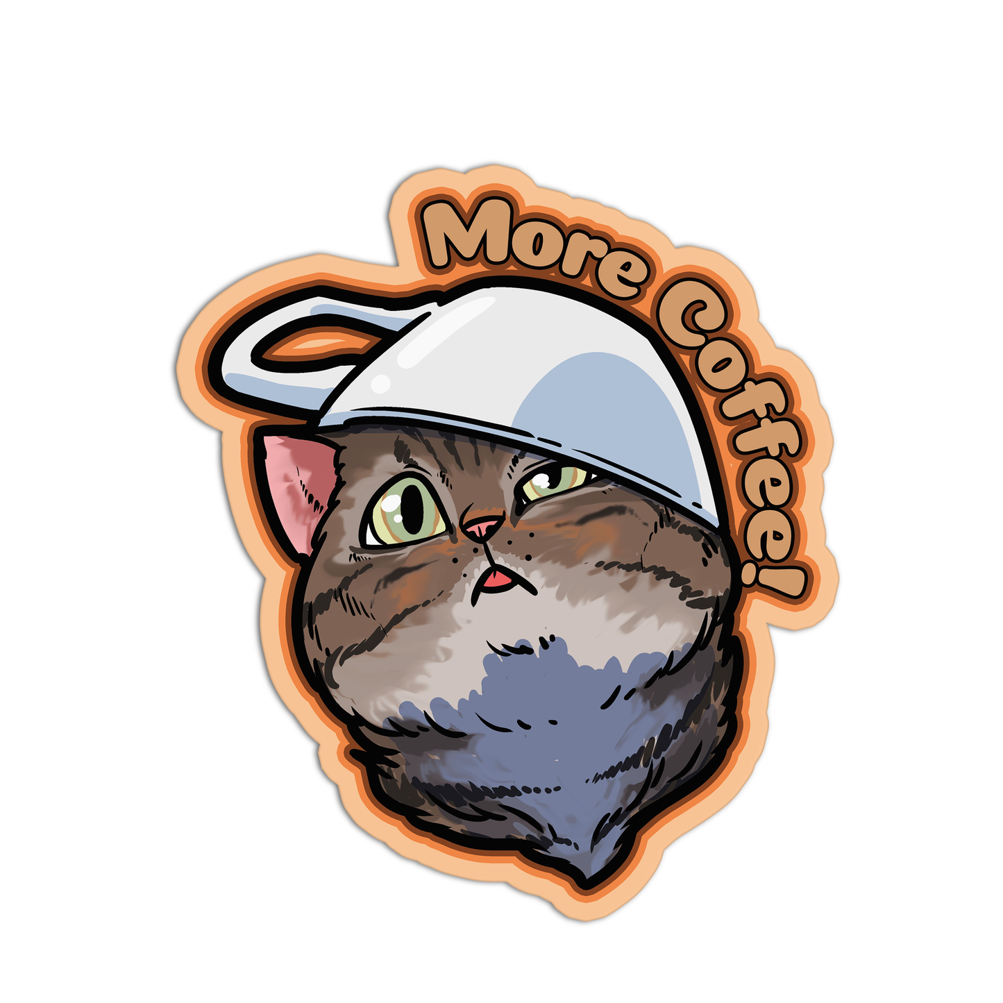 Coffee Cat Stickers