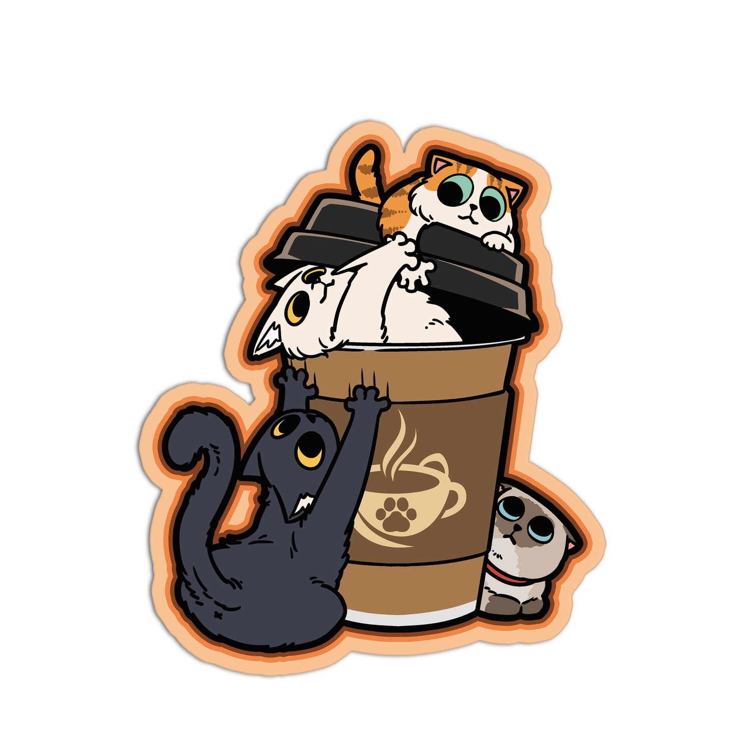 Coffee Cat Stickers
