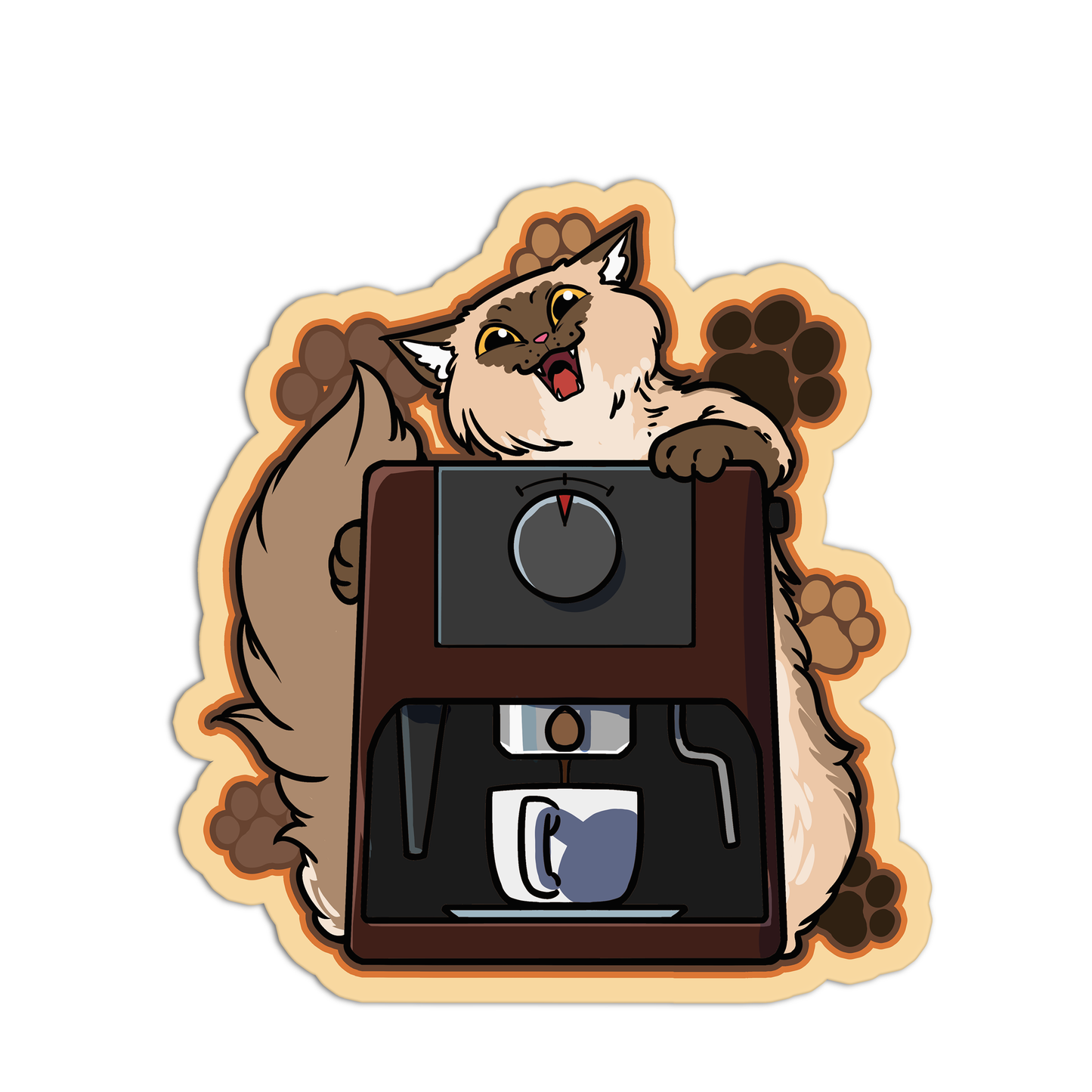 Coffee Cat Stickers