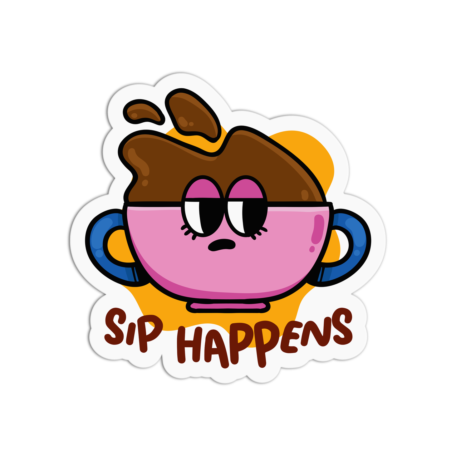 Sip Happens Coffee Stickers