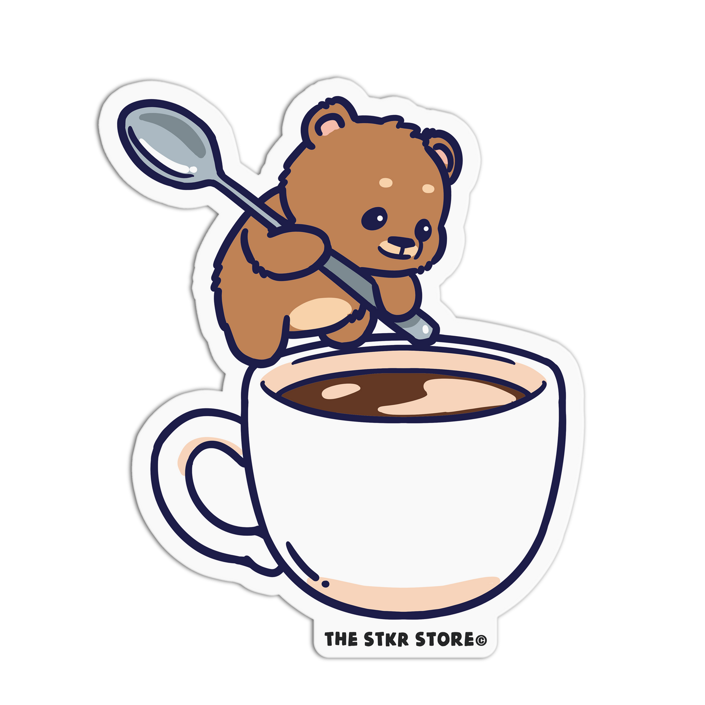 Master Stirrer - Coffee Bear Sticker (Copy) - The Stkr Store