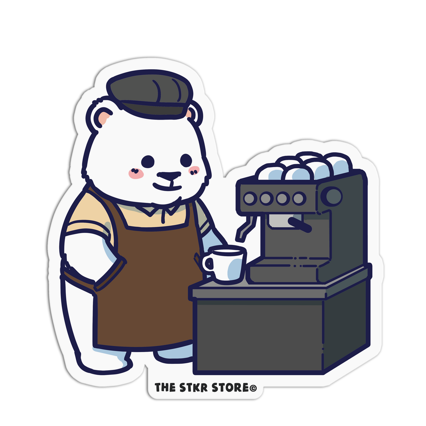 Espresso Expert - Coffee Bear Sticker (Copy) - The Stkr Store