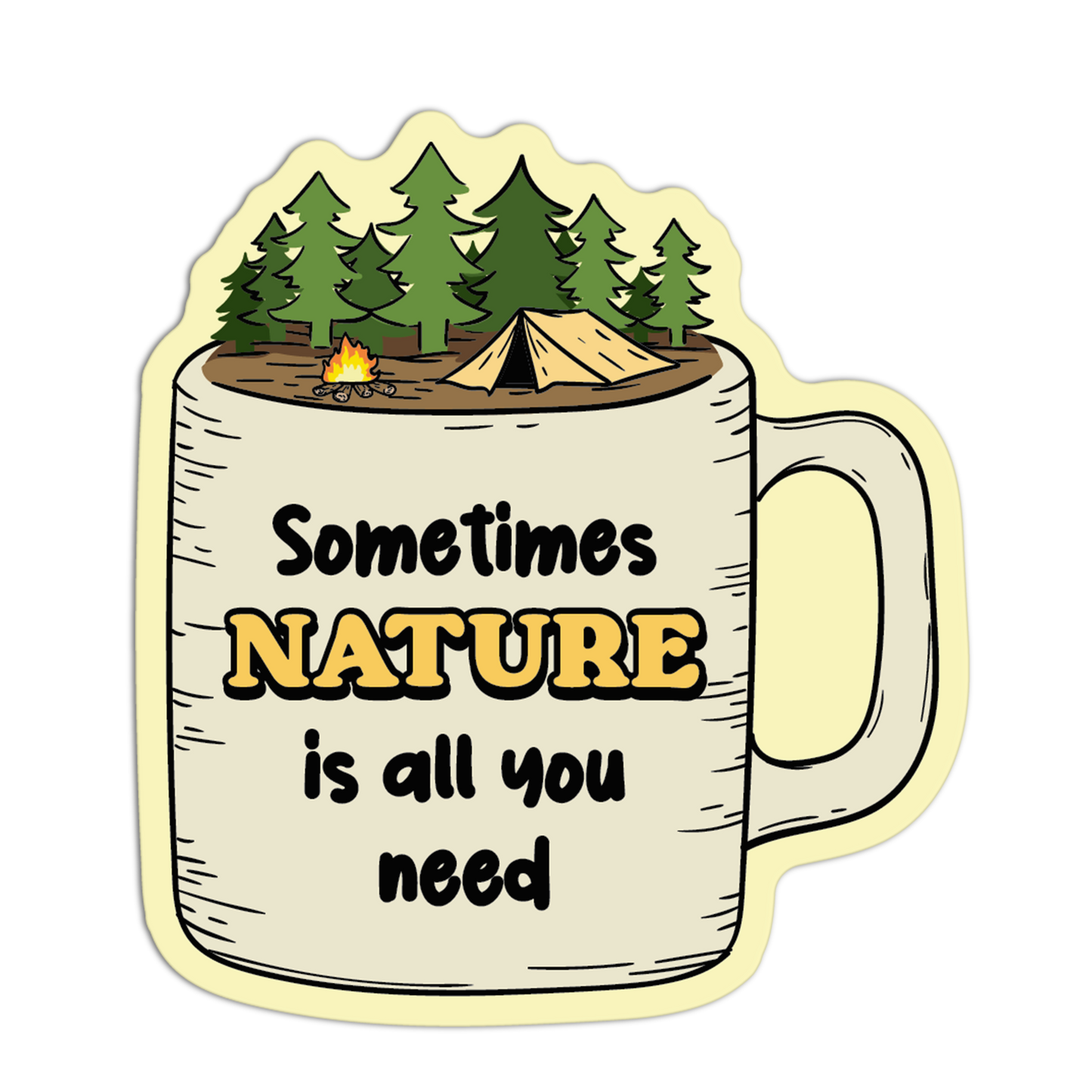 Coffee Camping Stickers