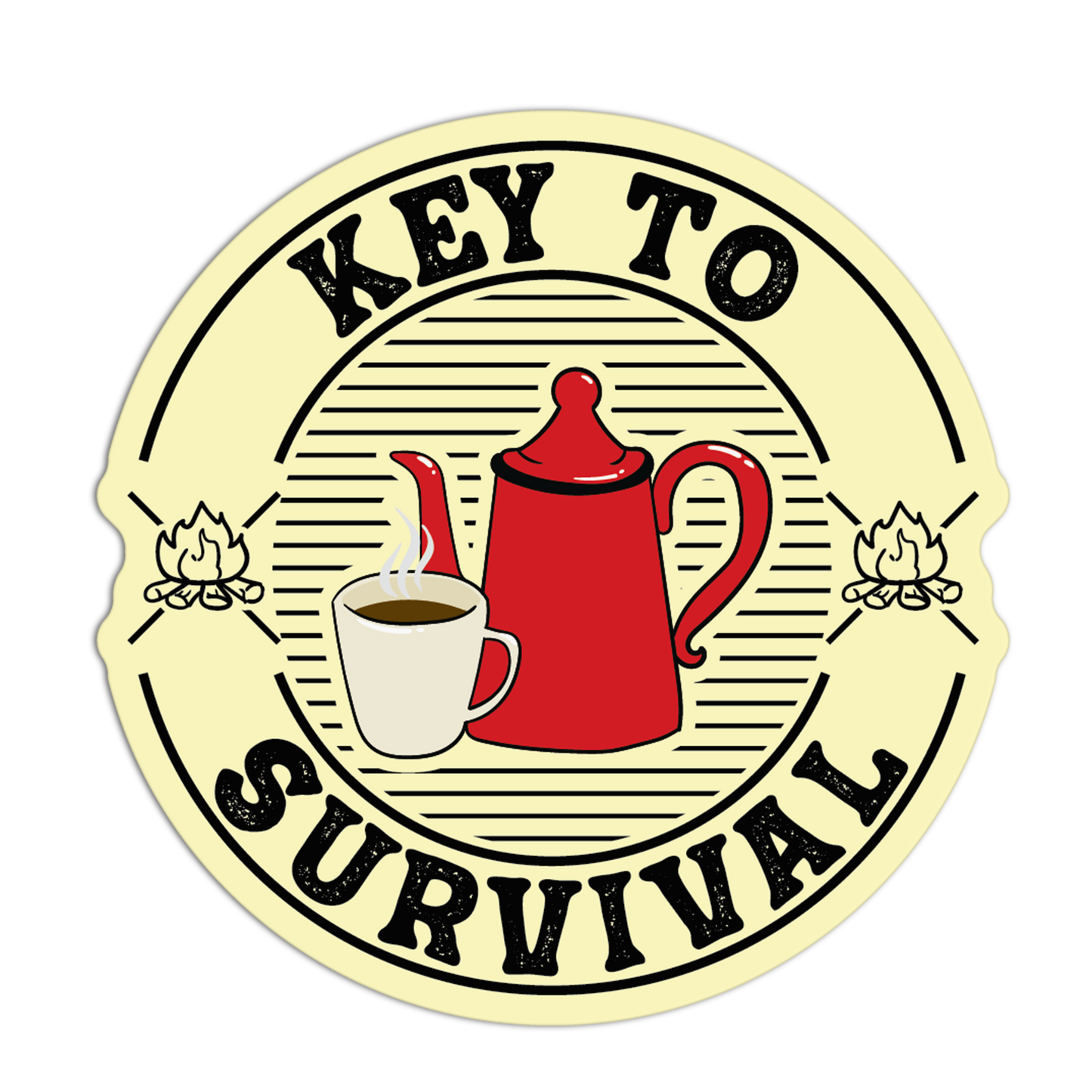 Coffee Camping Stickers