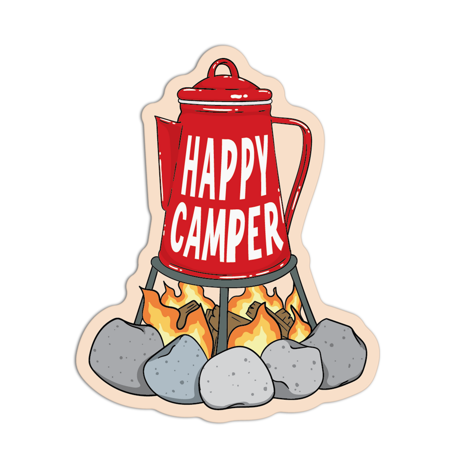 Coffee Camping Stickers