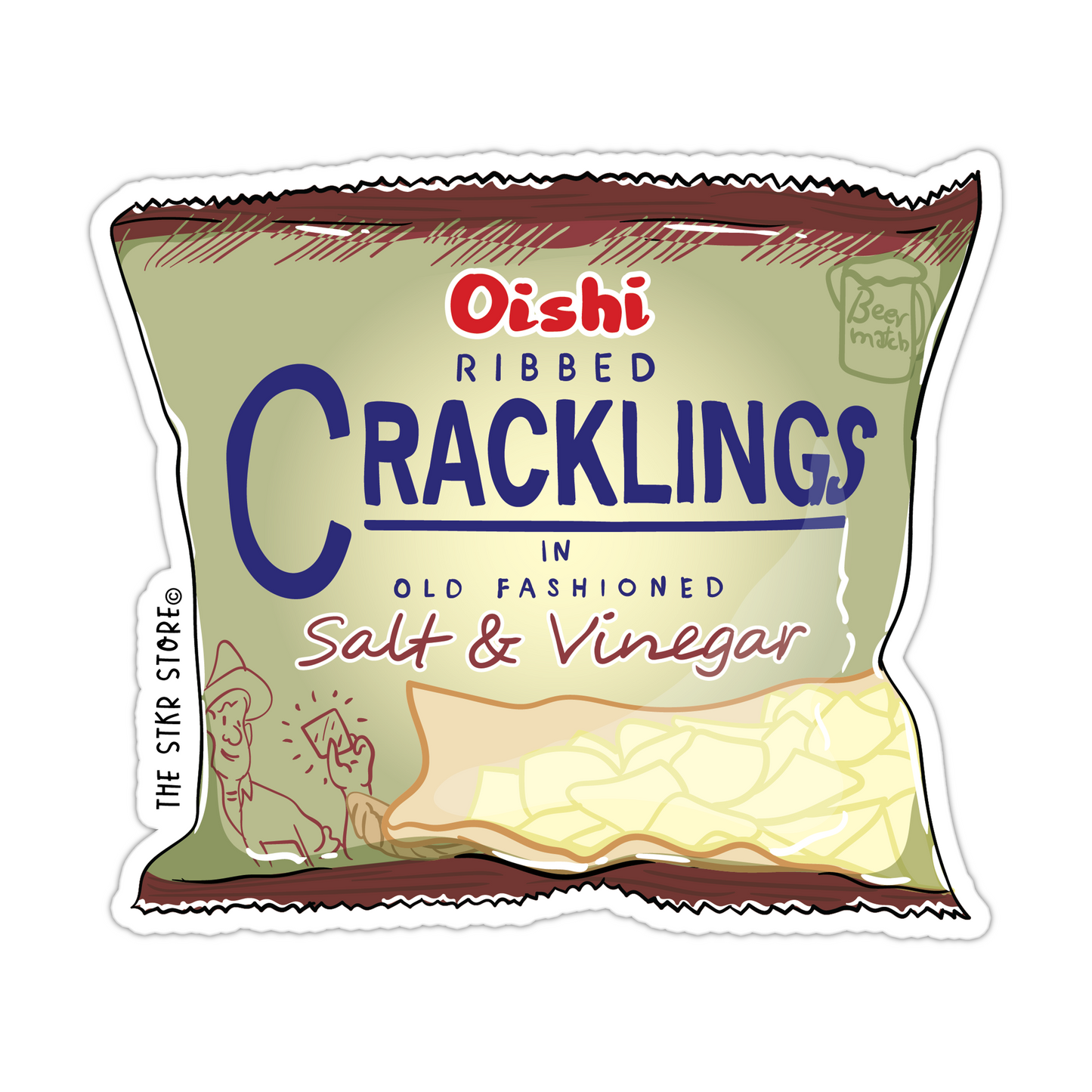 Cracklings Filipino Snacks Sticker