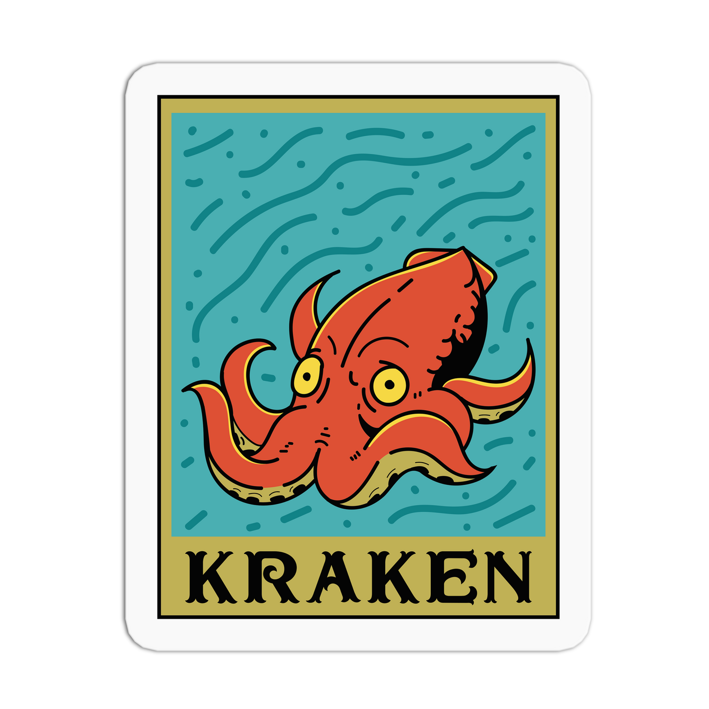 Kraken - Cryptid Tarot Stickers - The Stkr Store