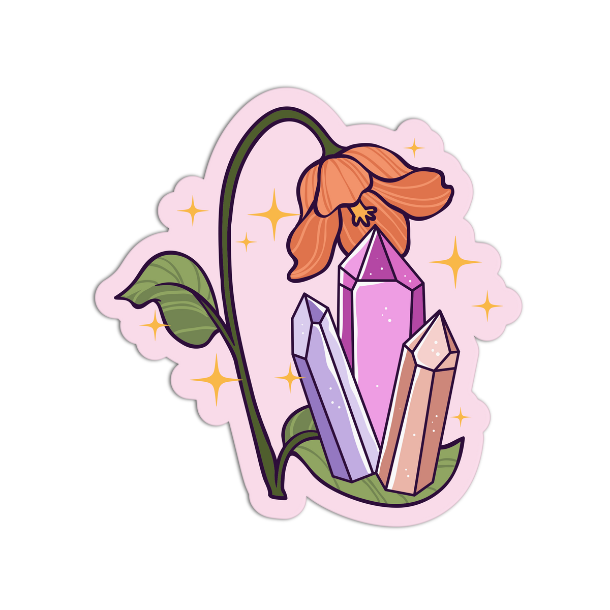 Drooping Bell - Crystal Energy Sticker