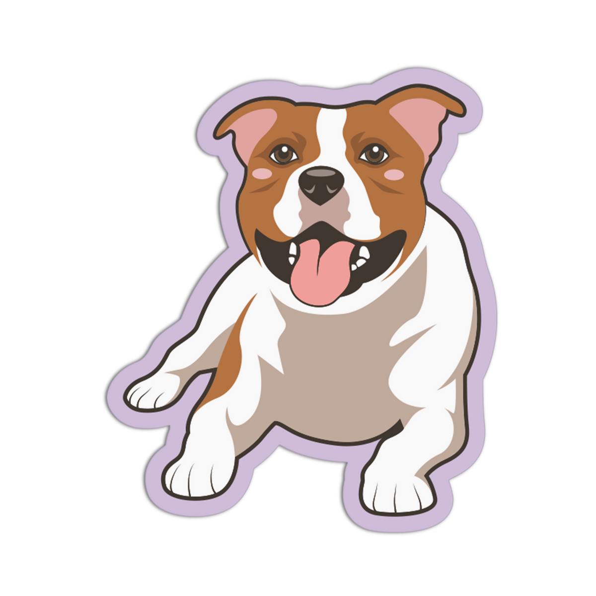 American Bully Cute Dog Sticker