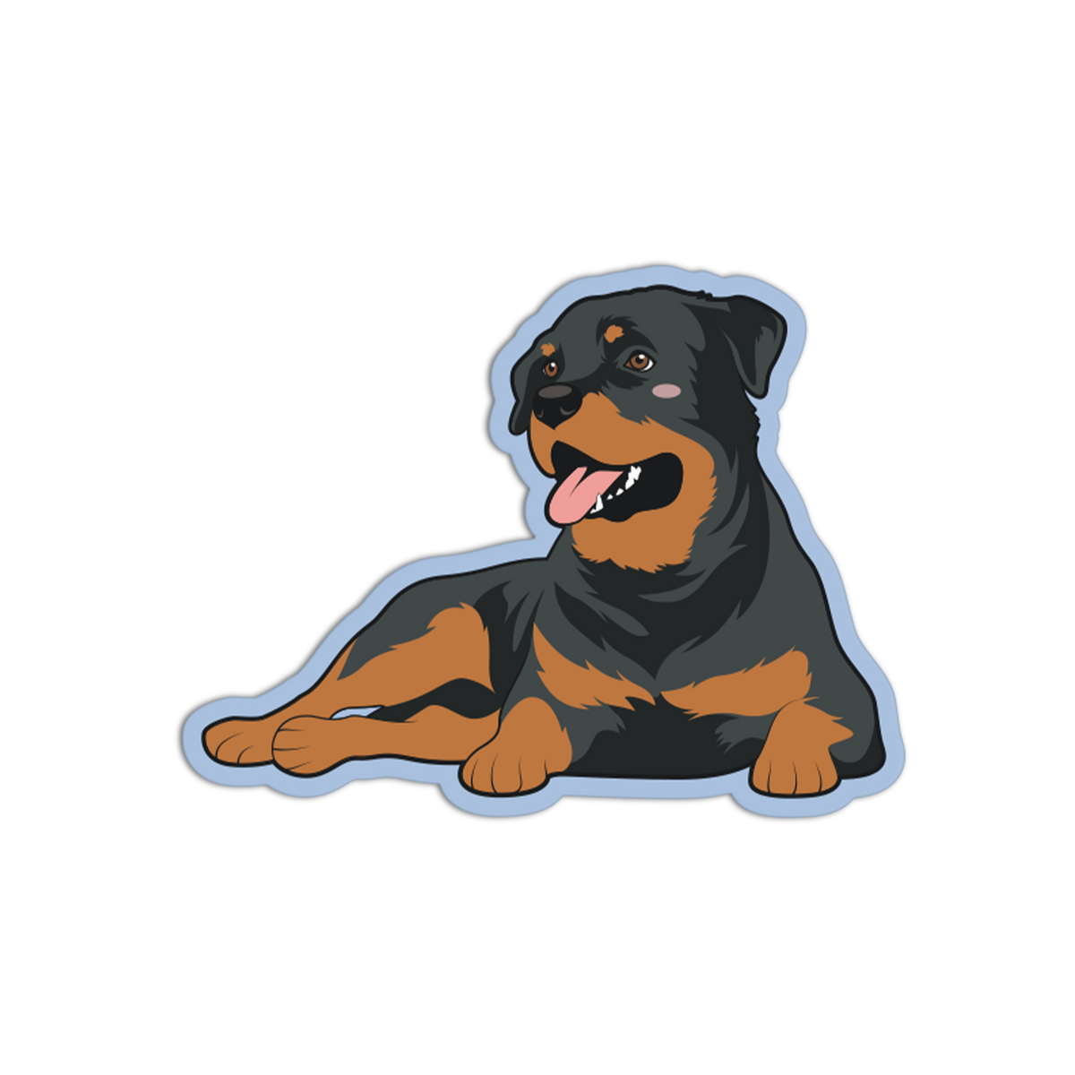 Rottweiler Dog Cute Dog Sticker