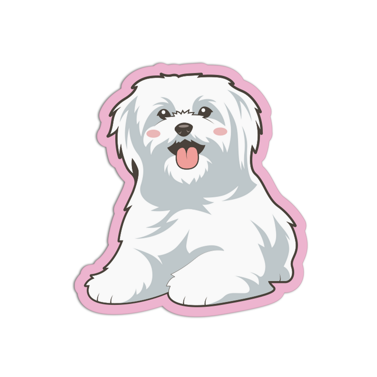 Maltese Puppy Cute Dog Sticker