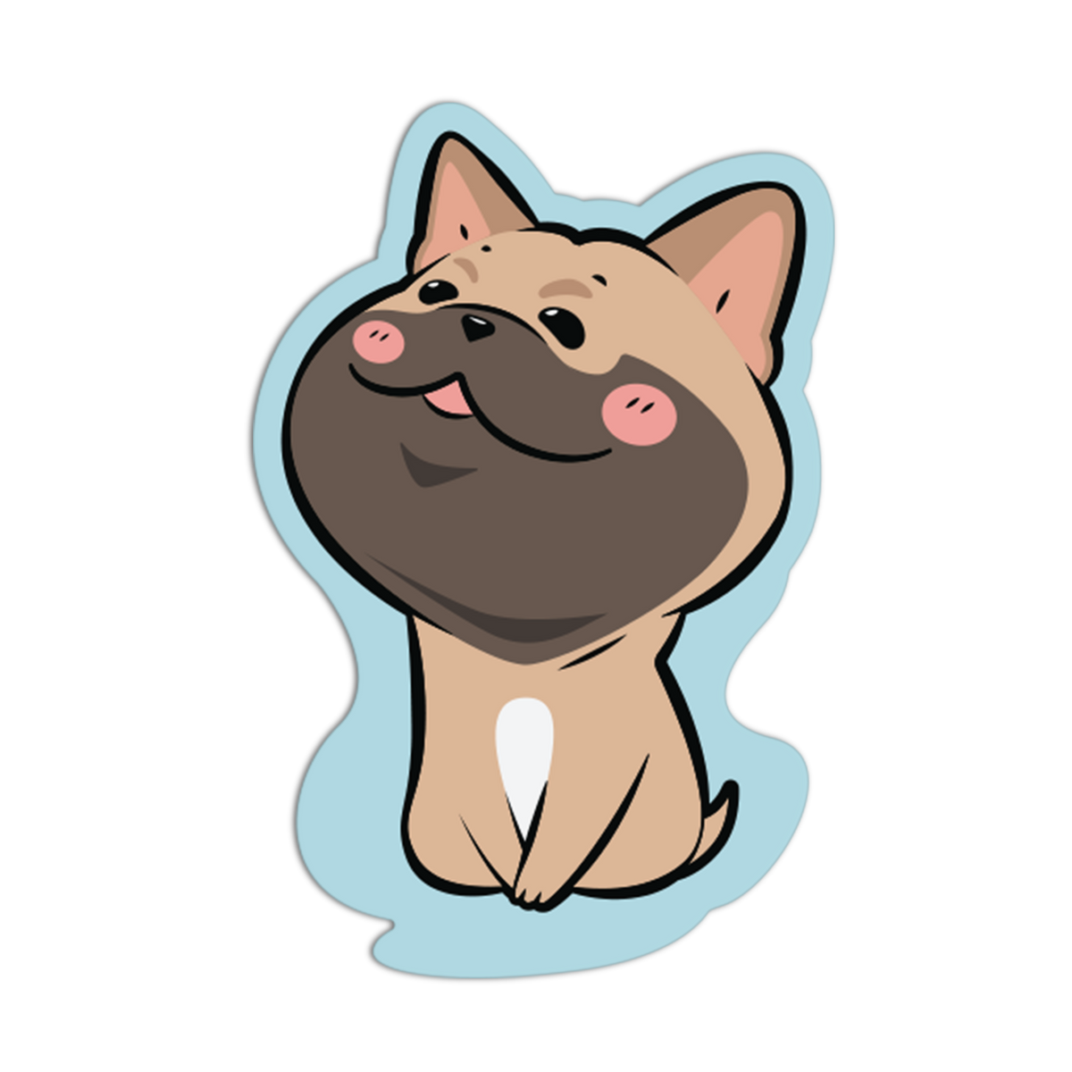 Proud Pug Cute Dogs Sticker