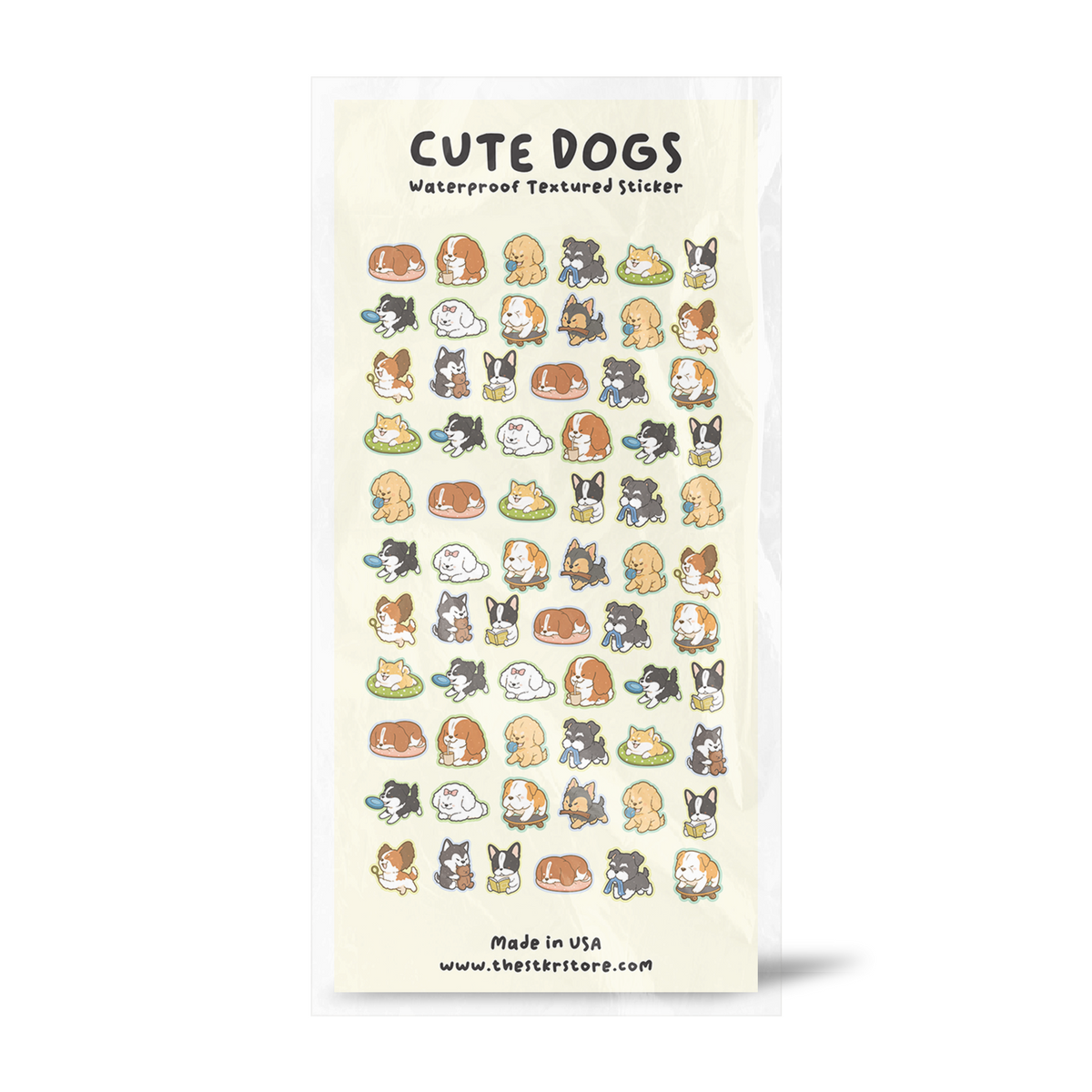 Cute Dogs Sticker Sheet