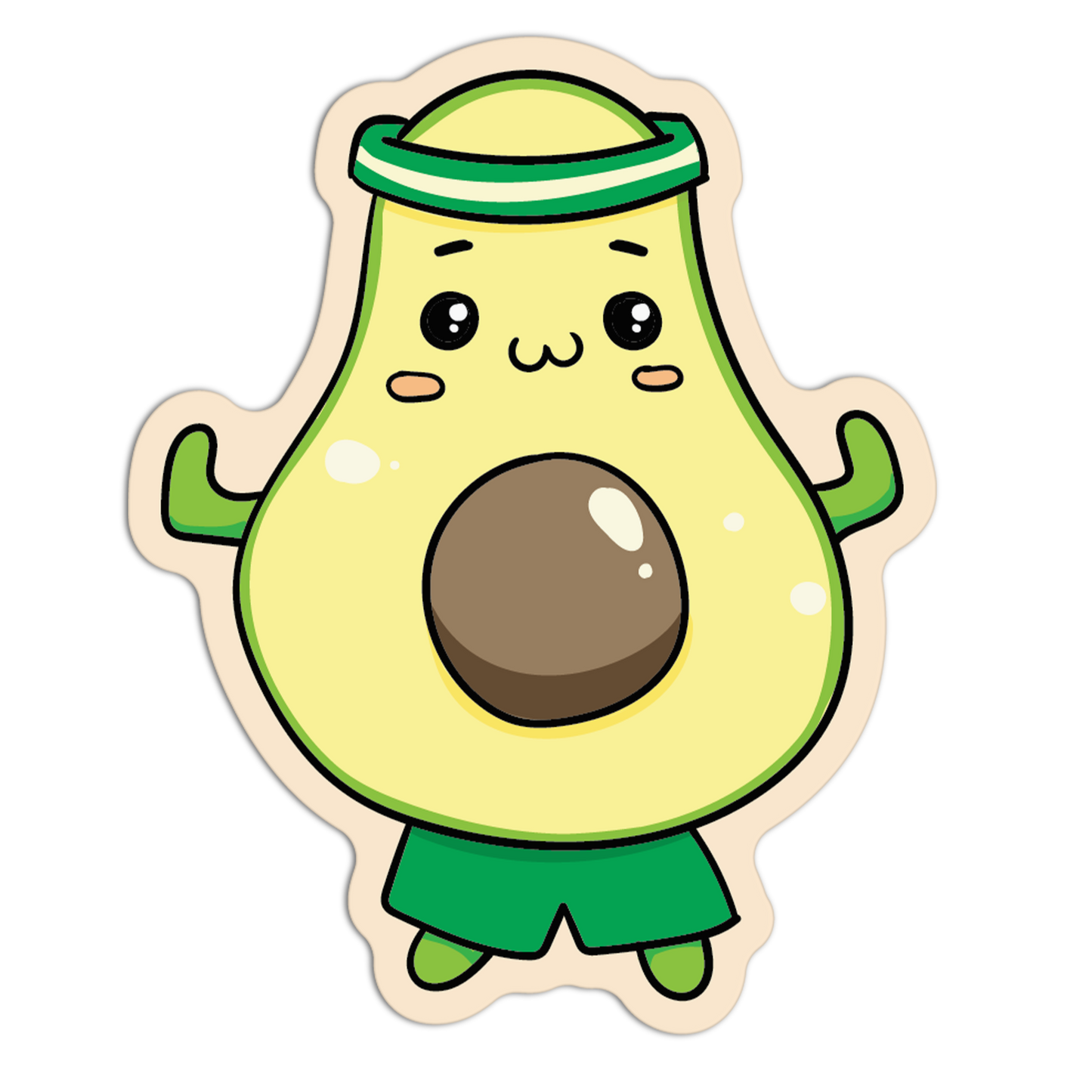 Avocado Cute Fruit Sticker