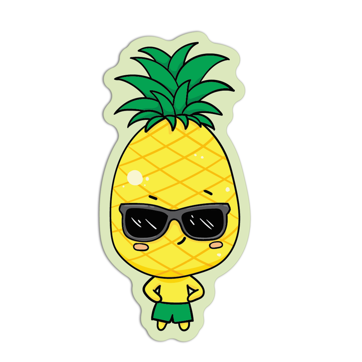 Pineapple Cute Fruit Sticker