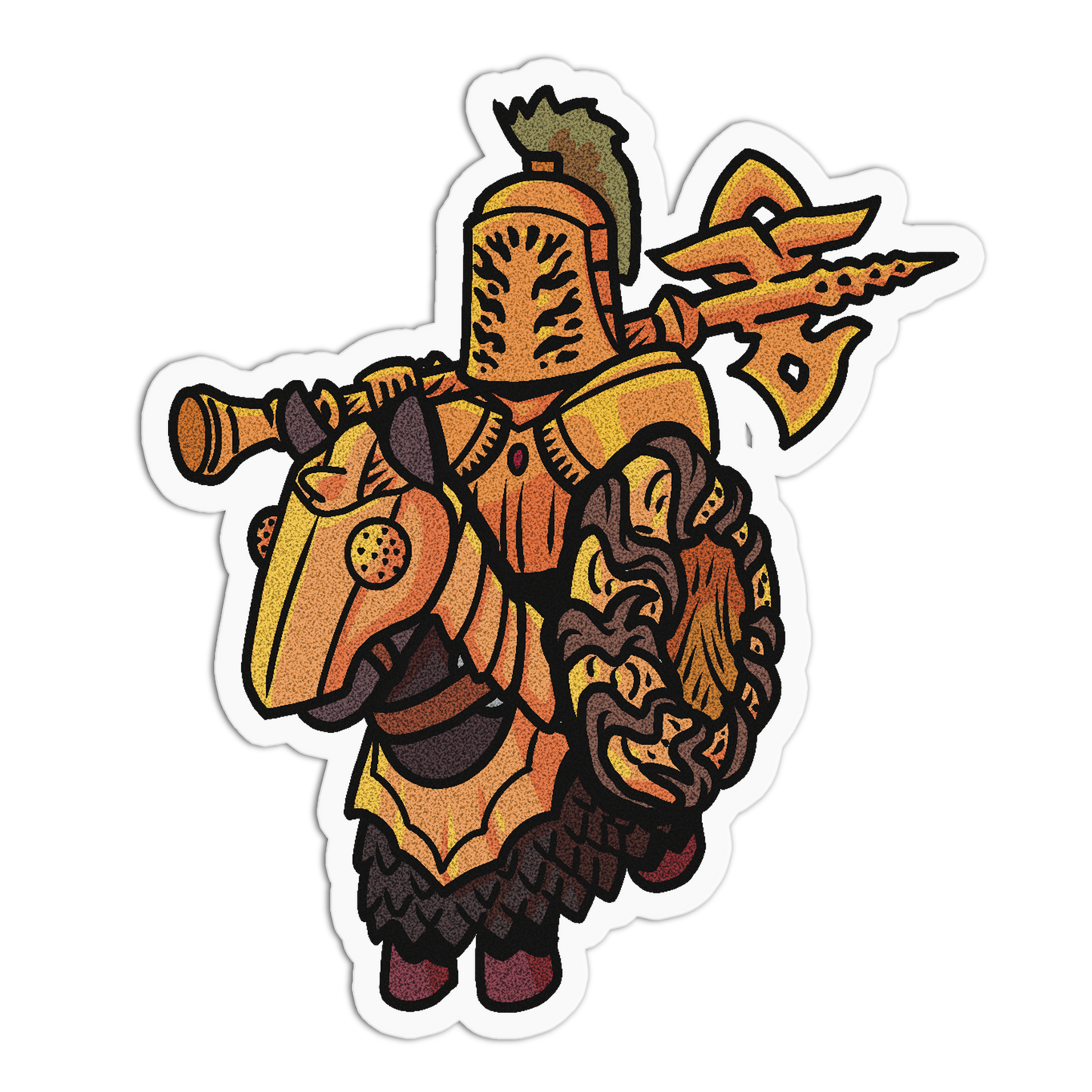 Buttercup Pikeman Cute Knights Sticker