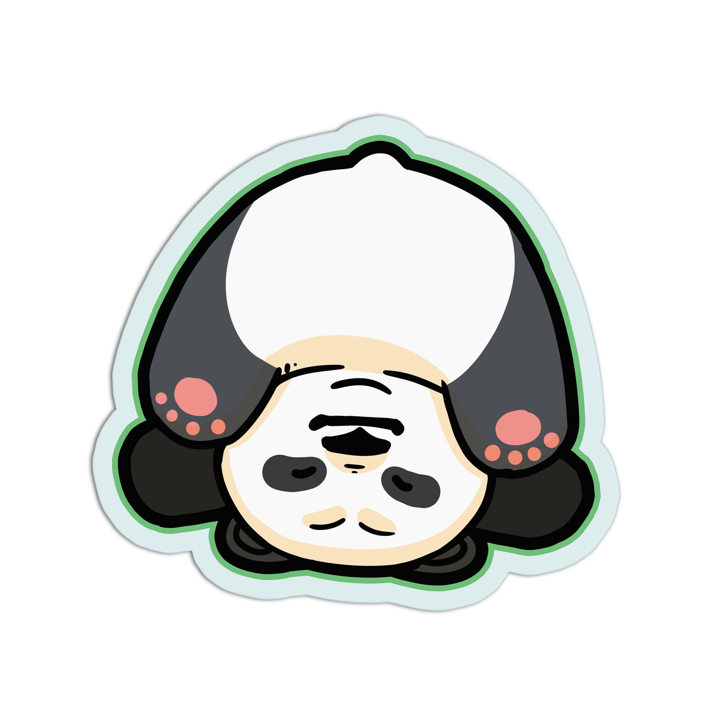 Panda Doing a Headstand - Cute Pandas Stickers - The Stkr Store