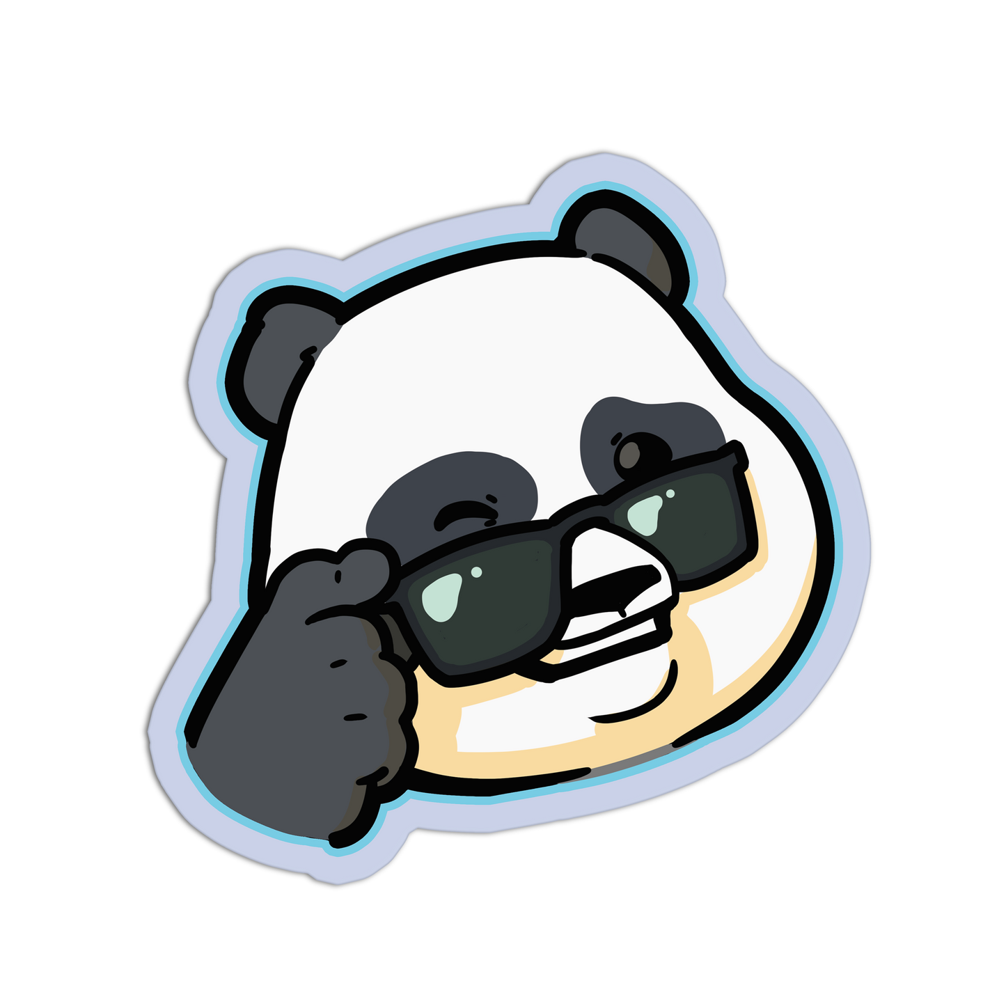 Cool Panda with Sunglasses - Cute Pandas Stickers