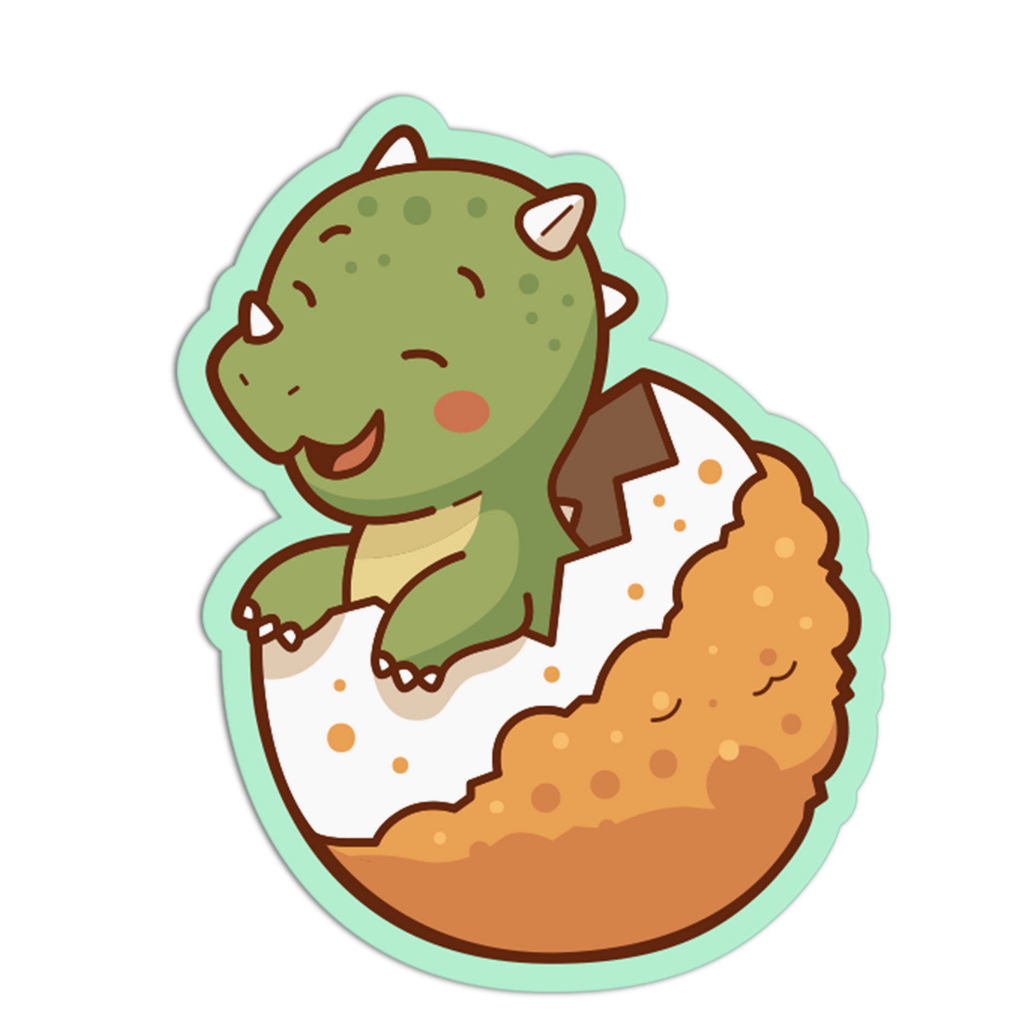 Dino Eggshell Hatchling - Dinosaur Sticker