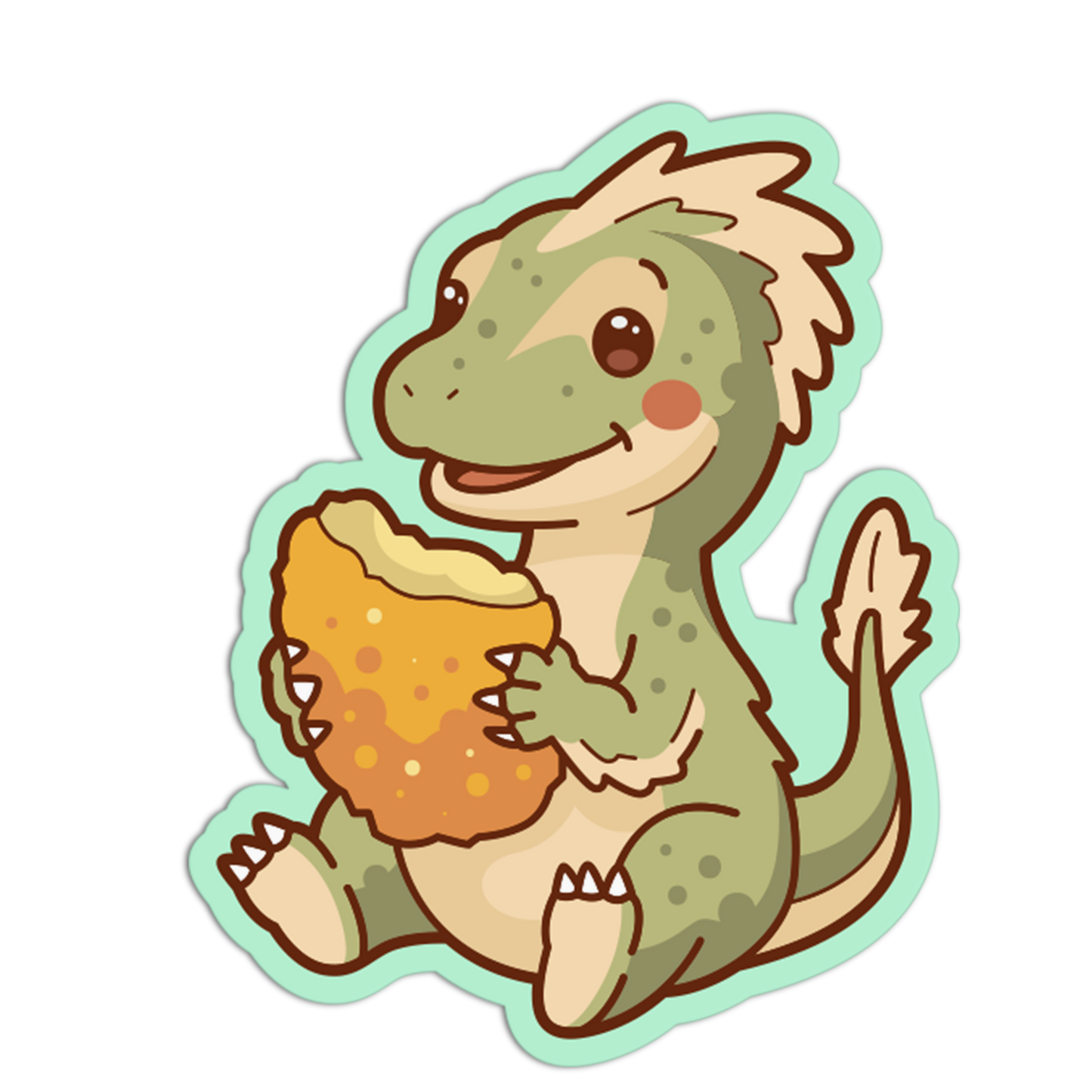 Velociraptor Nugget Hugger - Dinosaur Sticker