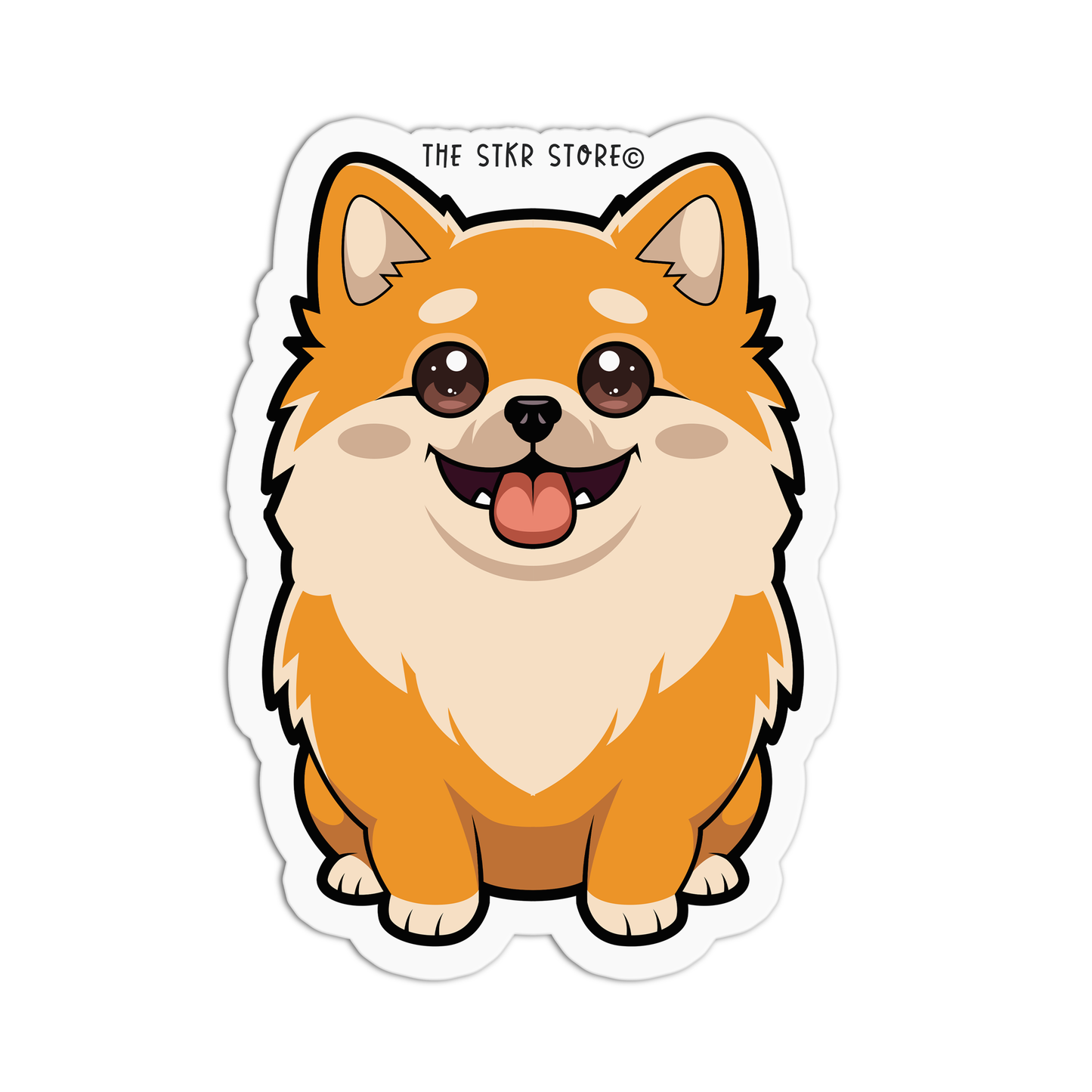 Pomerinian Dog Breeds Stickers