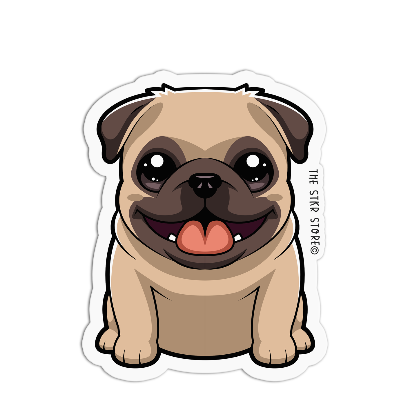 Pug Dog Breeds Stickers