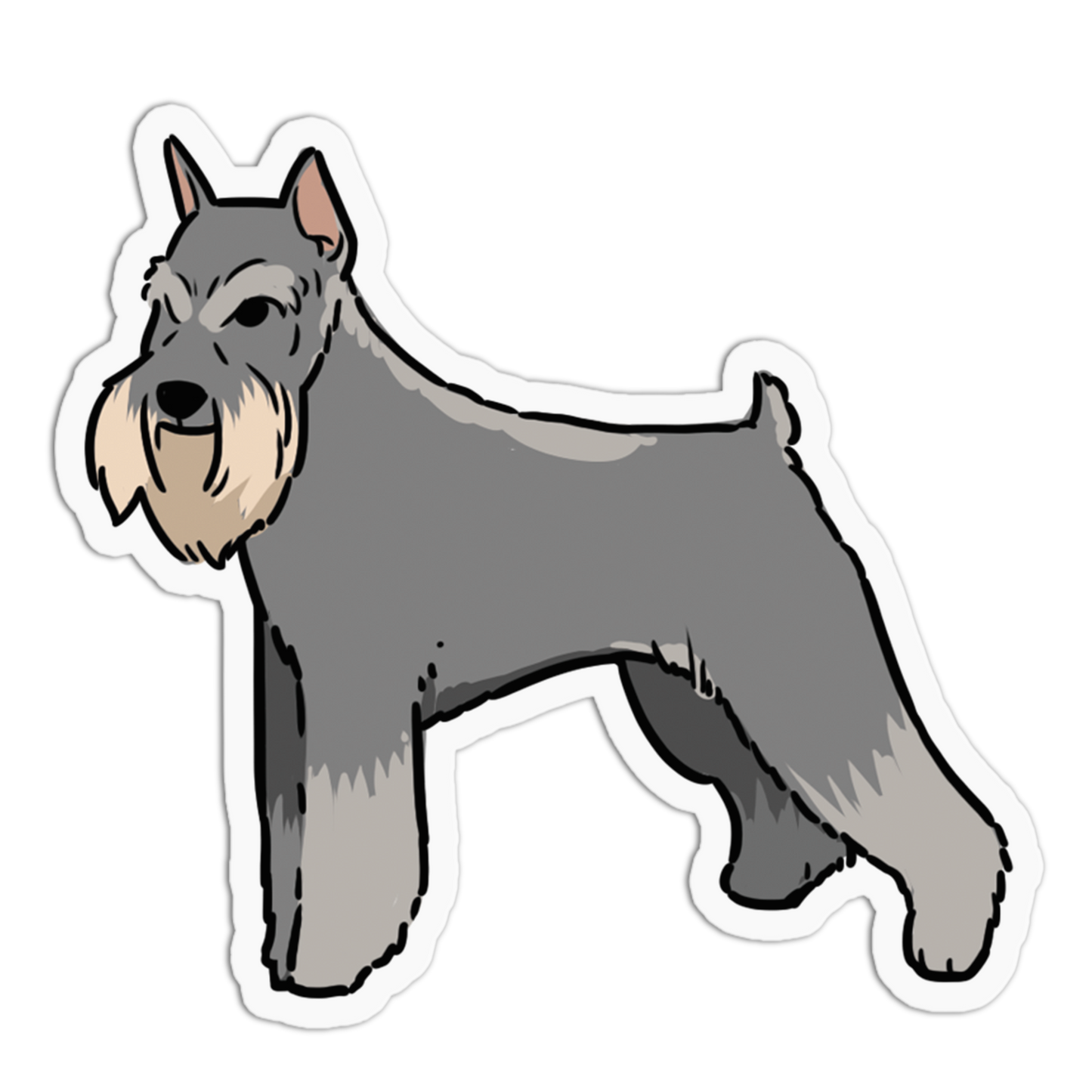 Miniature Schnauzer Dogs Stickers