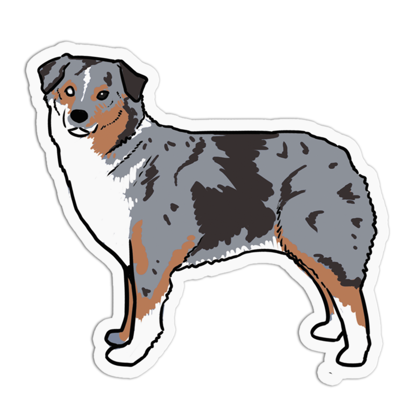 Australian Shepherd Dogs Stickers
