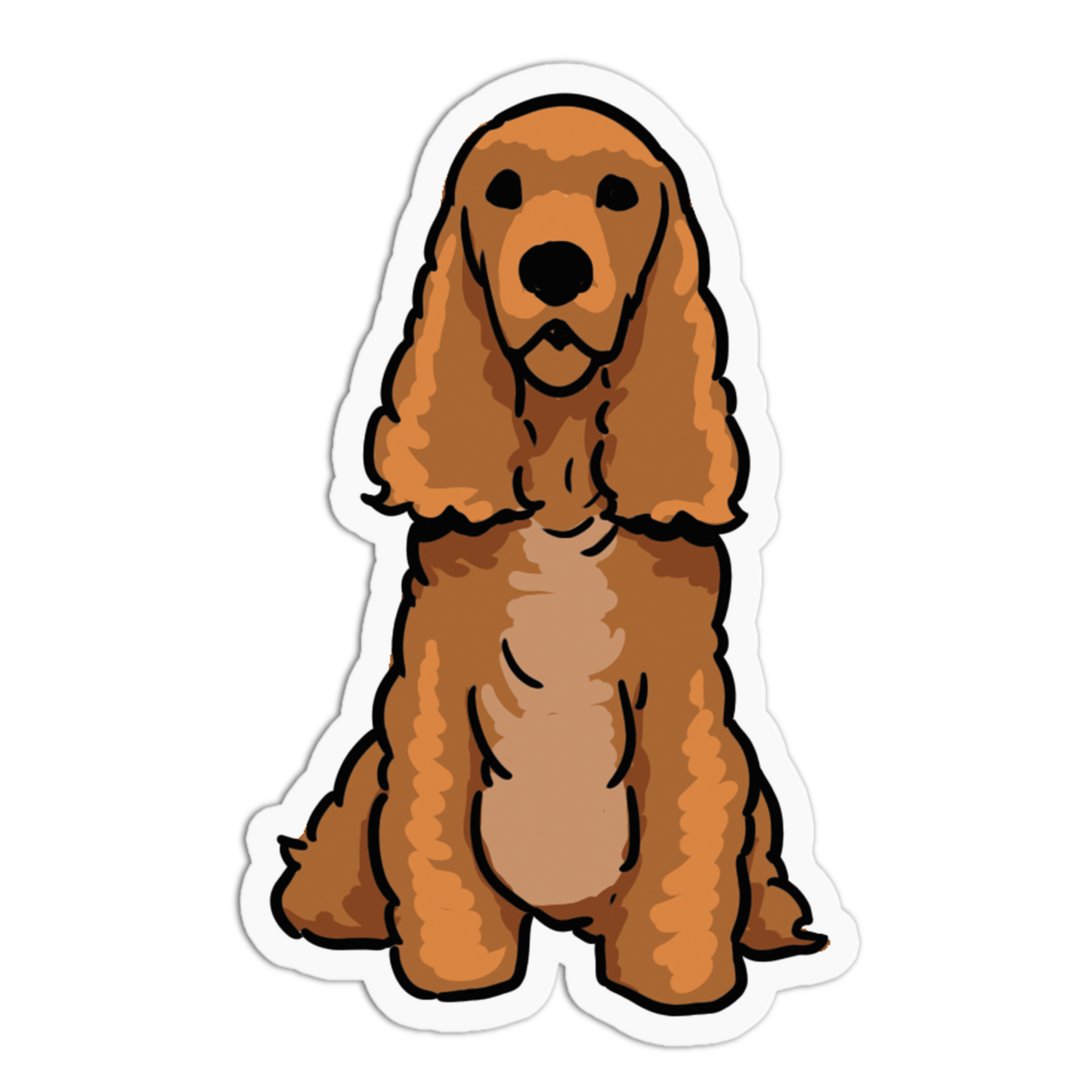 English Cocker Spaniel Dogs Stickers