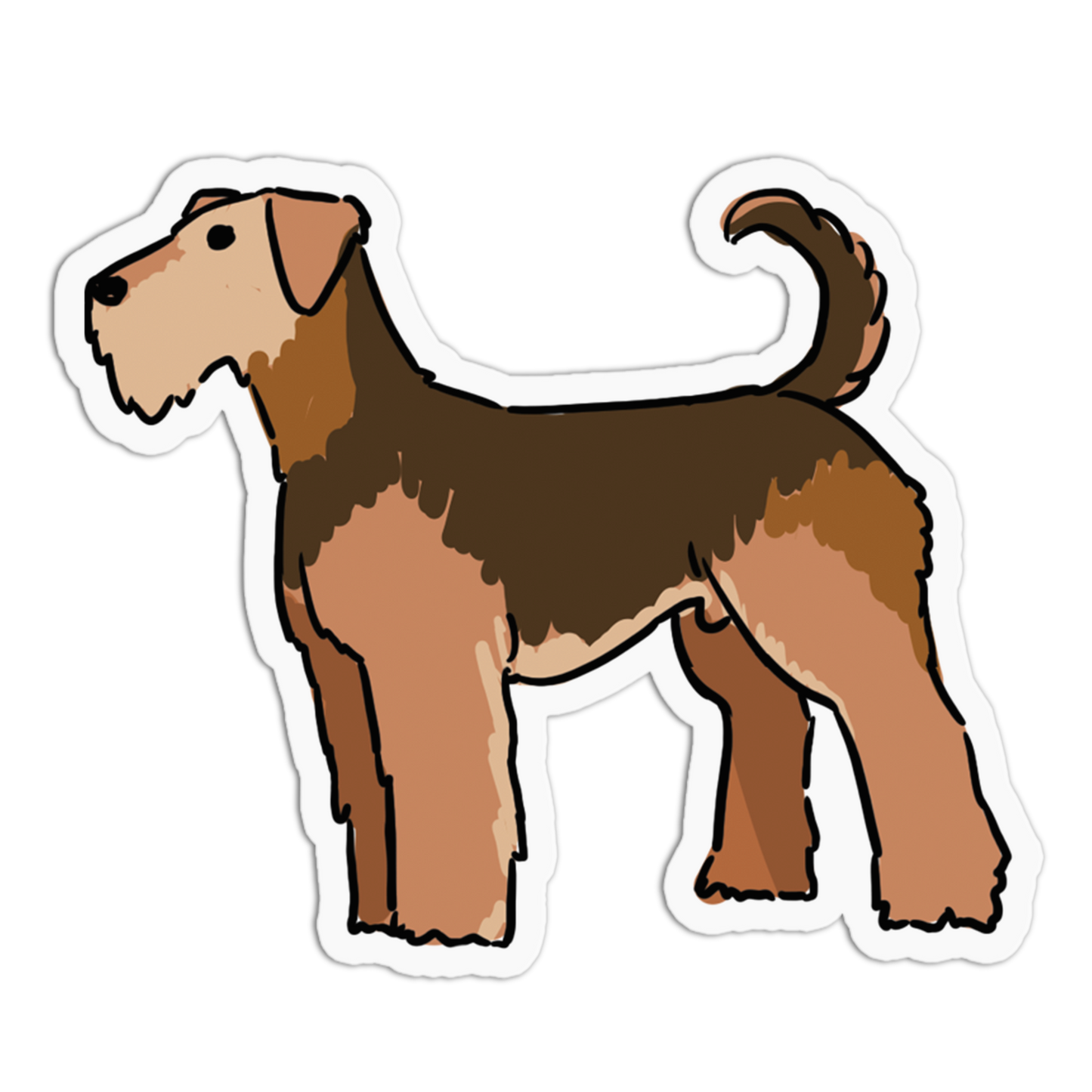 Airedale Terrier Dogs Stickers