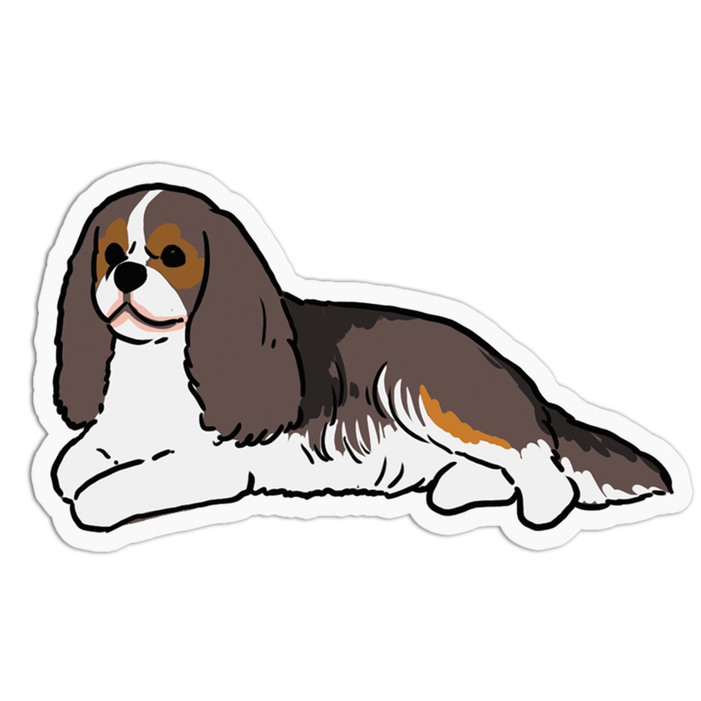 Cavalier King Charles Spaniel Dogs Stickers