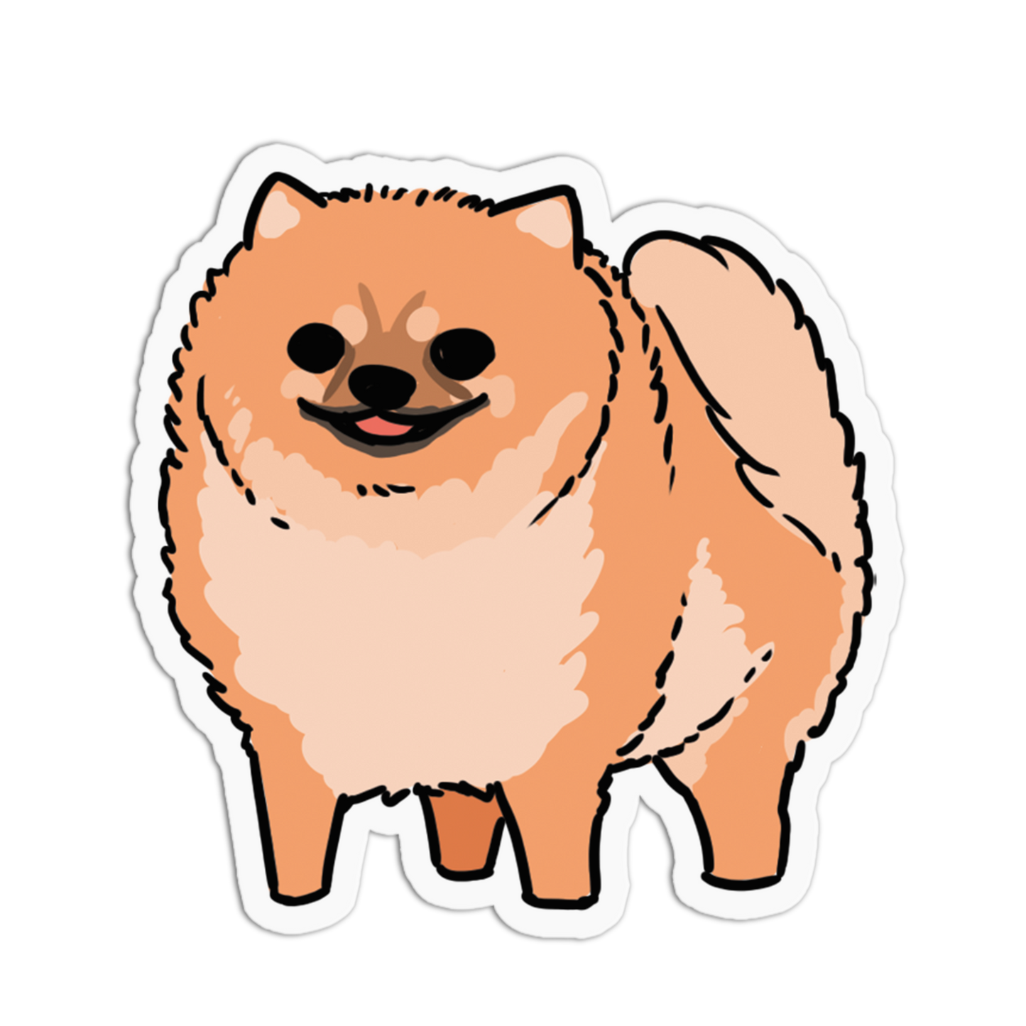 Pomeranian Dogs Stickers