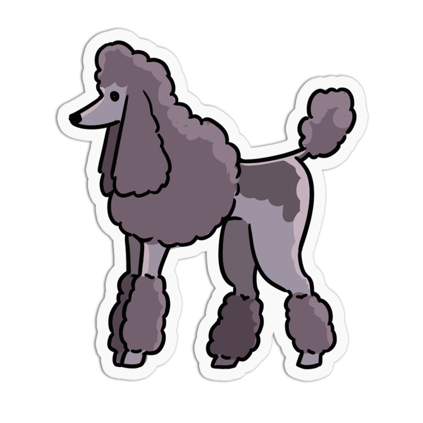 Poodle Dogs Stickers